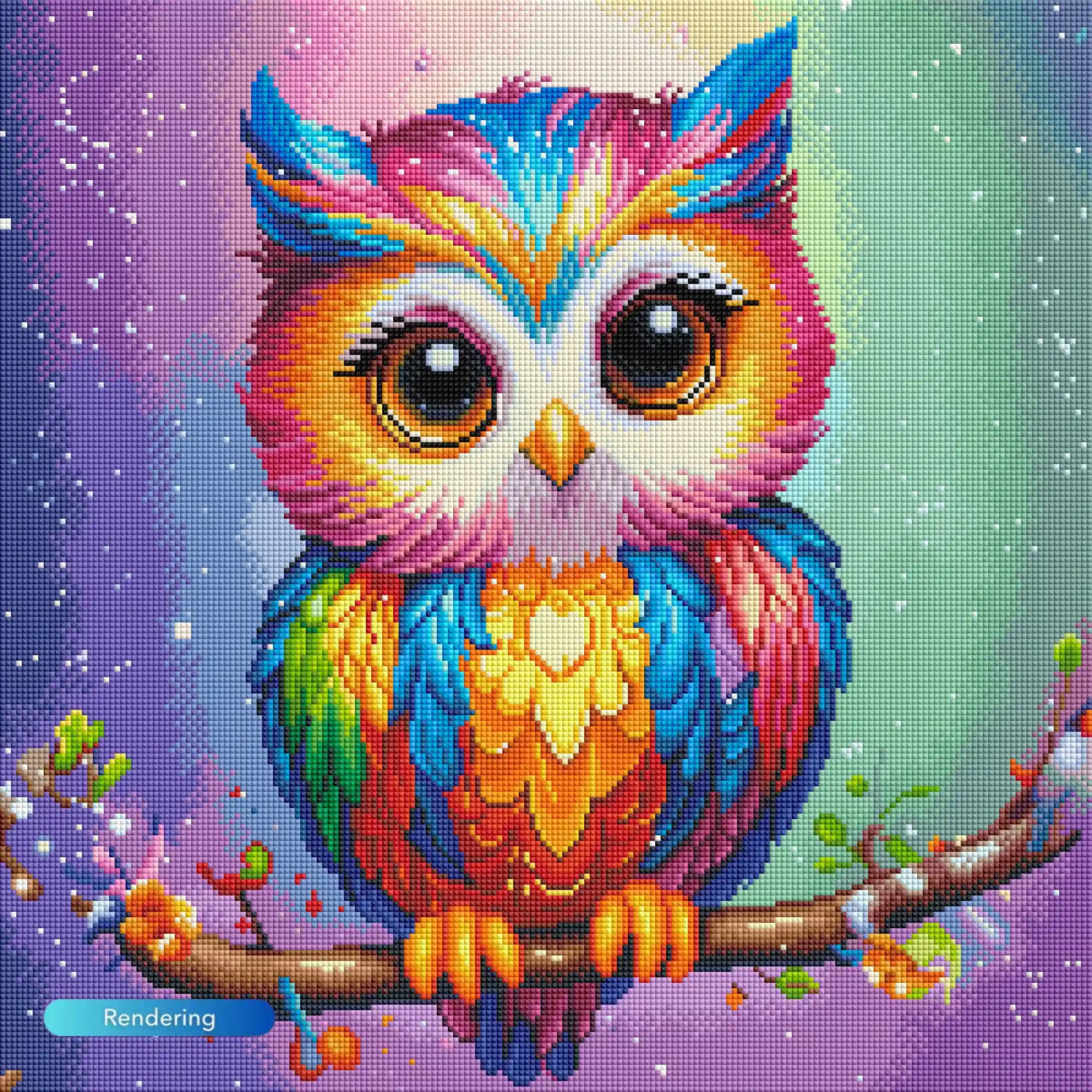 Diamond Painting Fairydust Special - Fridolin the Owl
