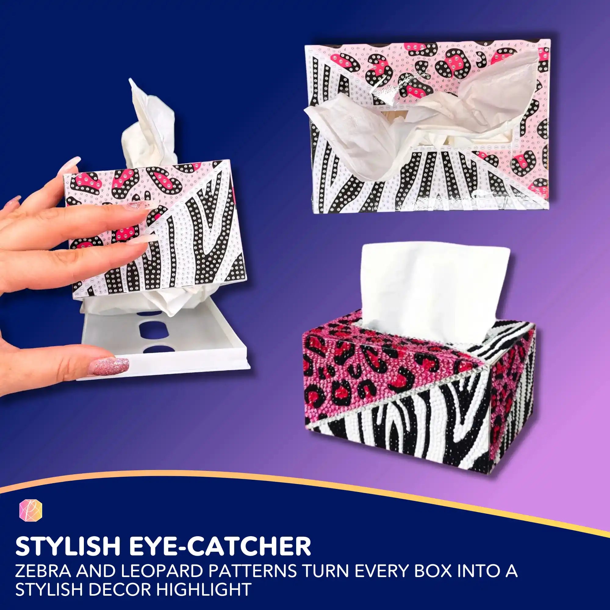 Diamond Painting – Tissue Box Animal Pattern
