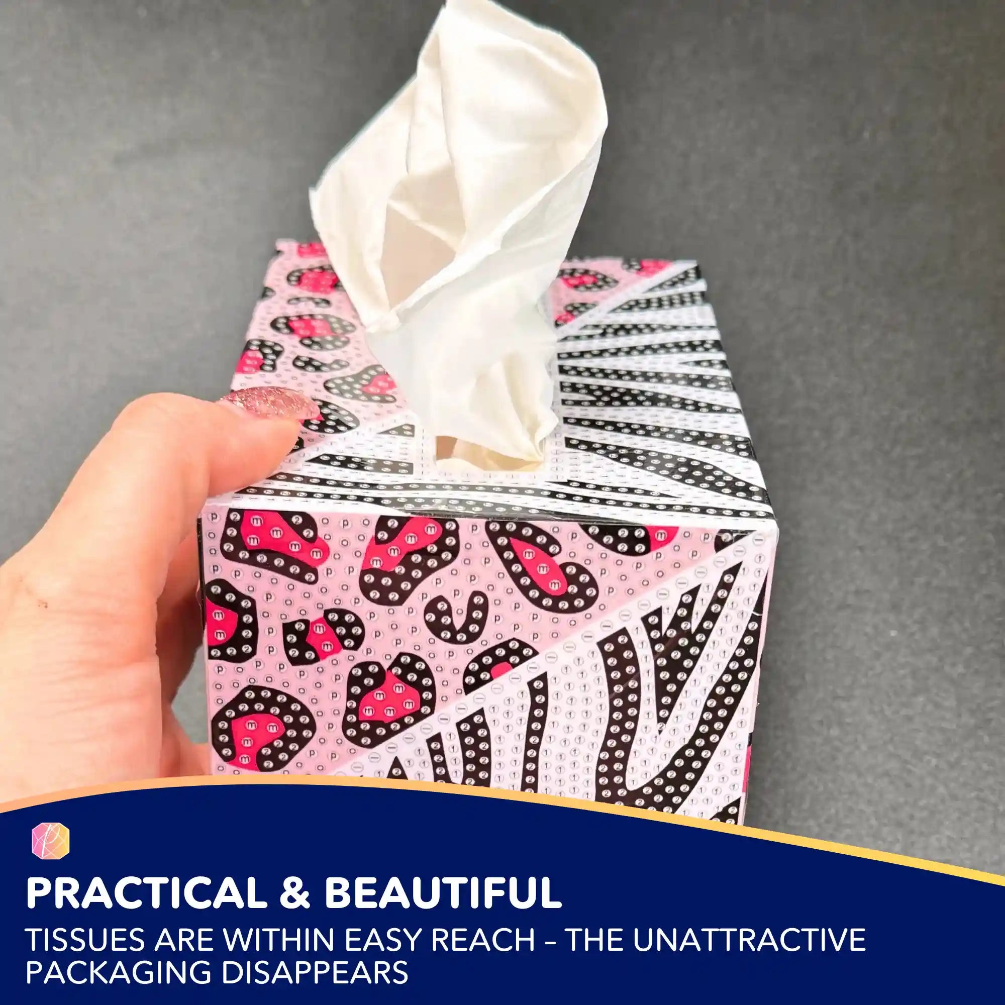 Diamond Painting – Tissue Box Animal Pattern