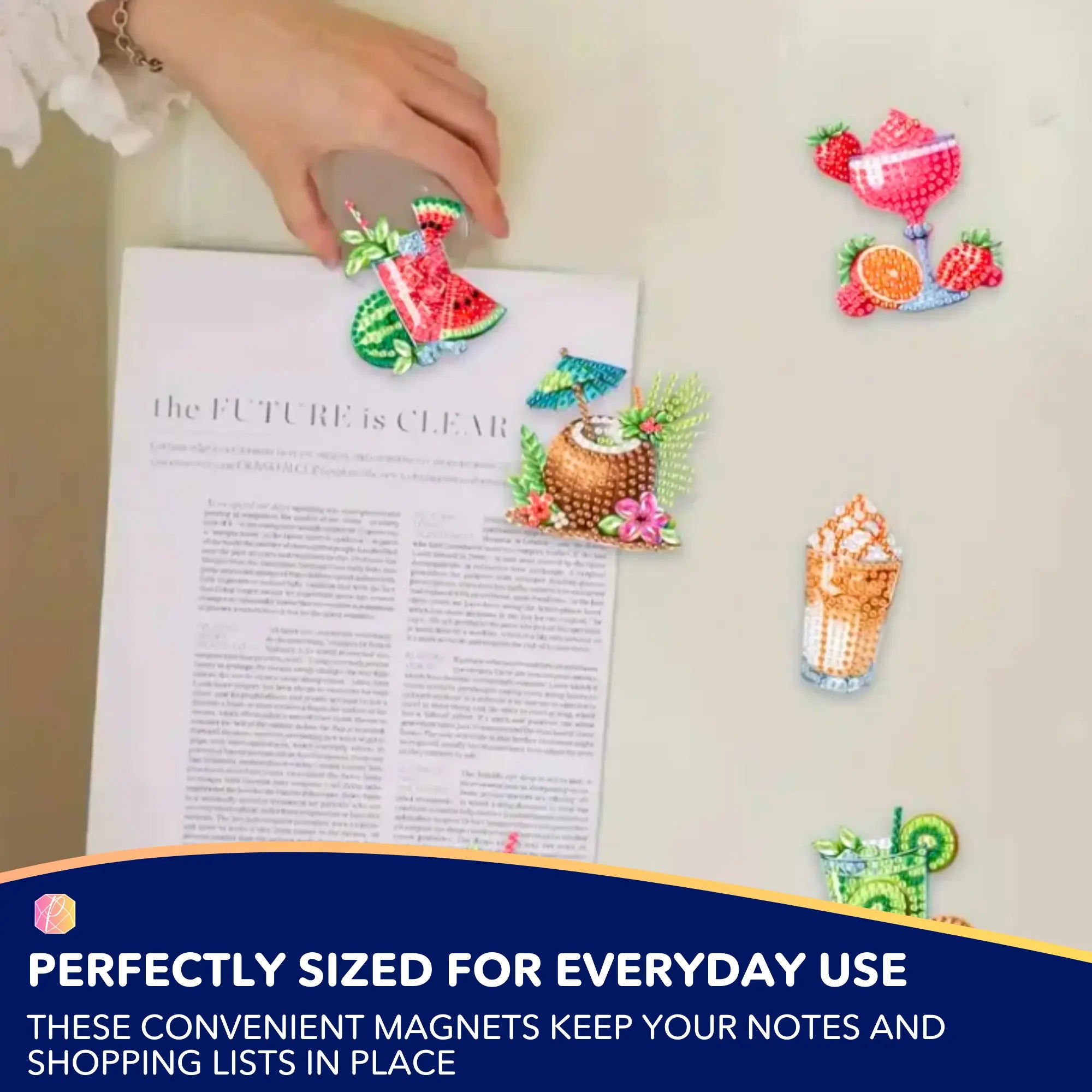 Diamond Painting Fridge Magnets – Cocktails