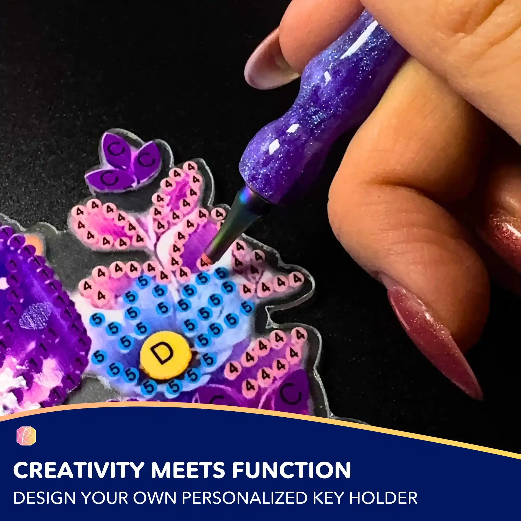 Diamond Painting Key Holder Butterflies