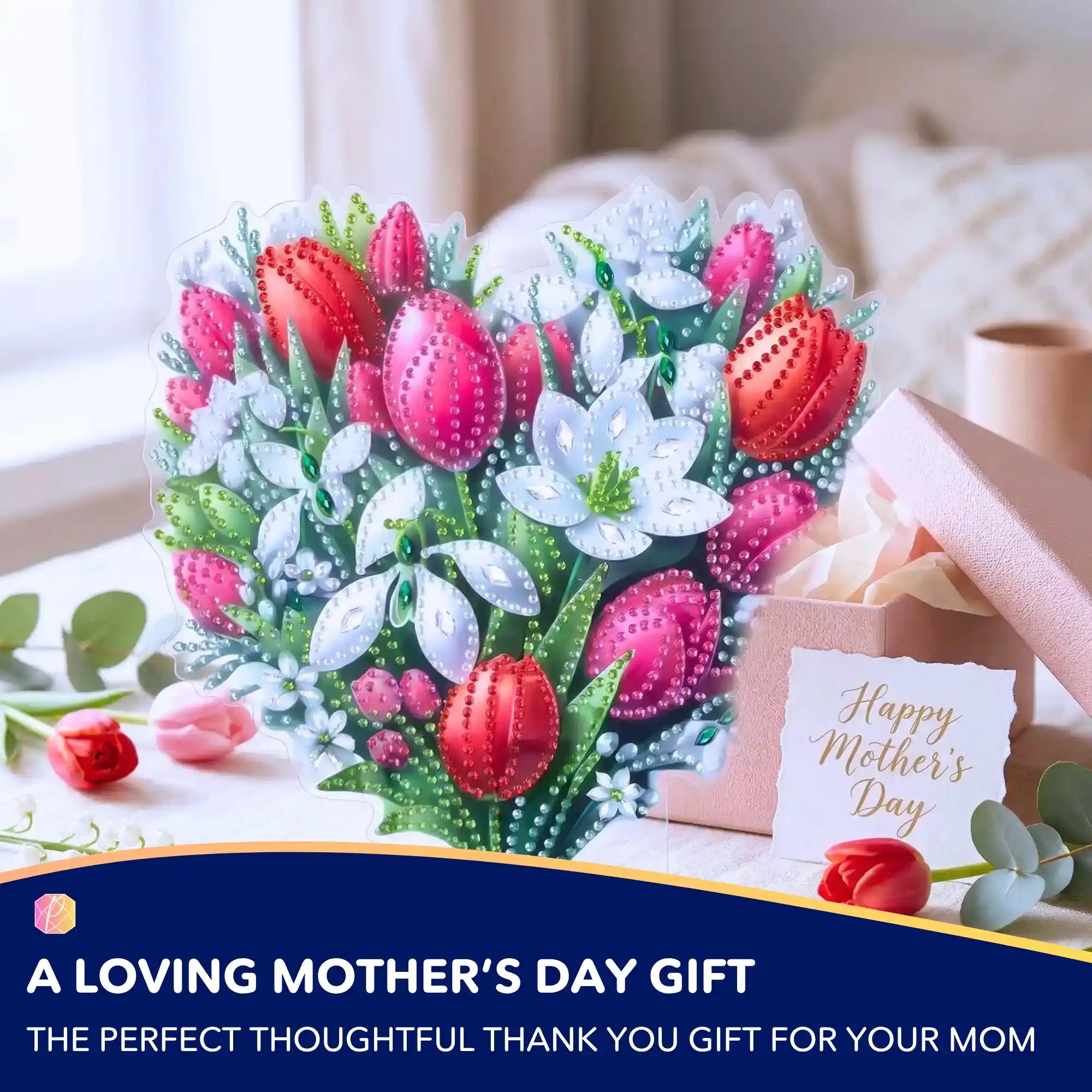 Diamond Painting Stand Flower Heart – Mother’s Day