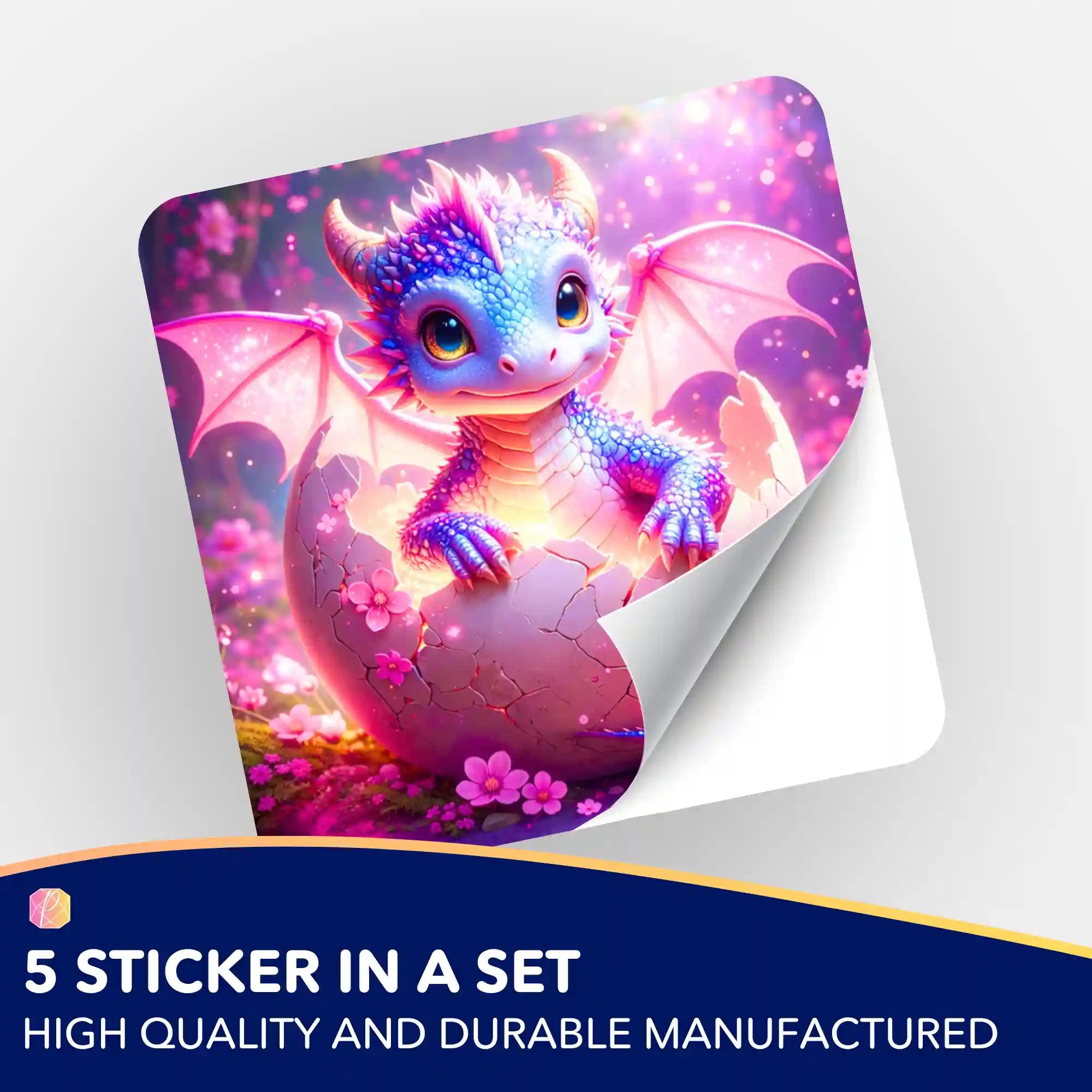 Wall Sticker 5-Pack - Dragon Sunny