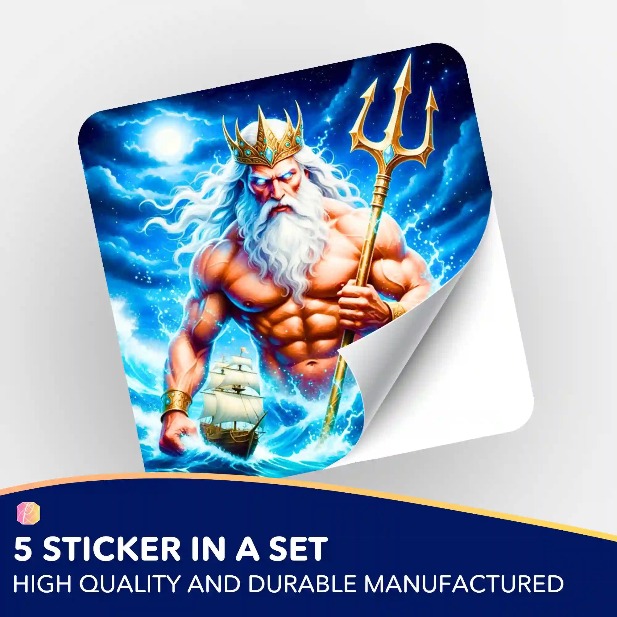 Wall Sticker 5-Pack - Poseidon