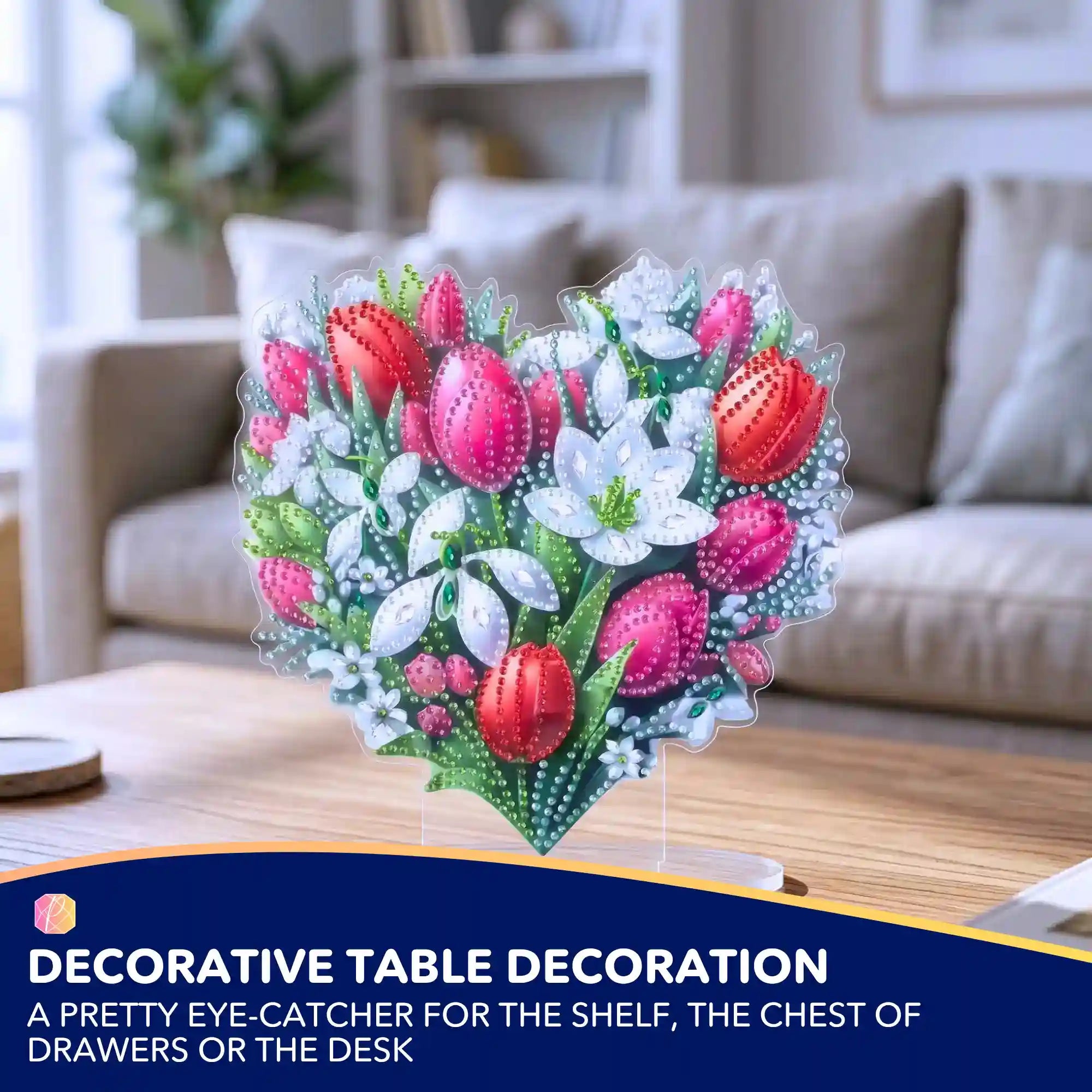 Diamond Painting Stand Flower Heart – Mother’s Day