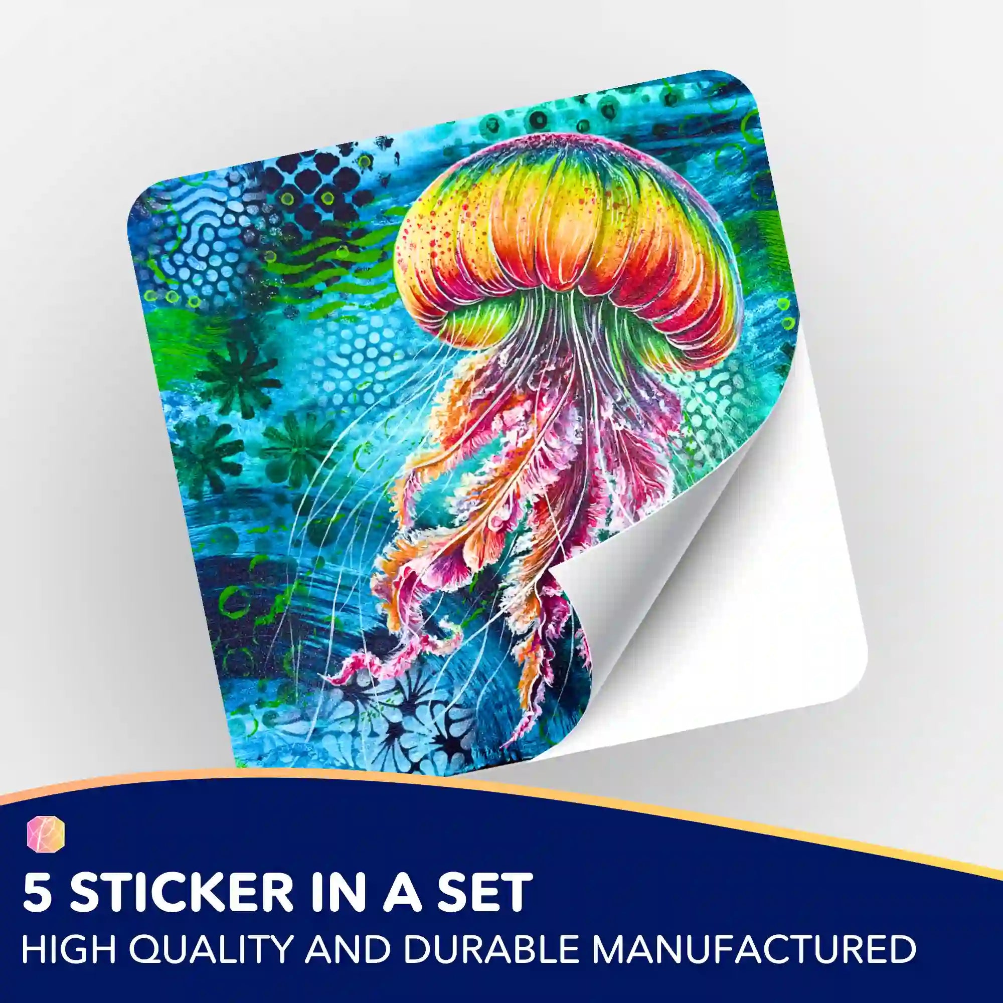 Wall Sticker 5-Pack - Medusa Solaris
