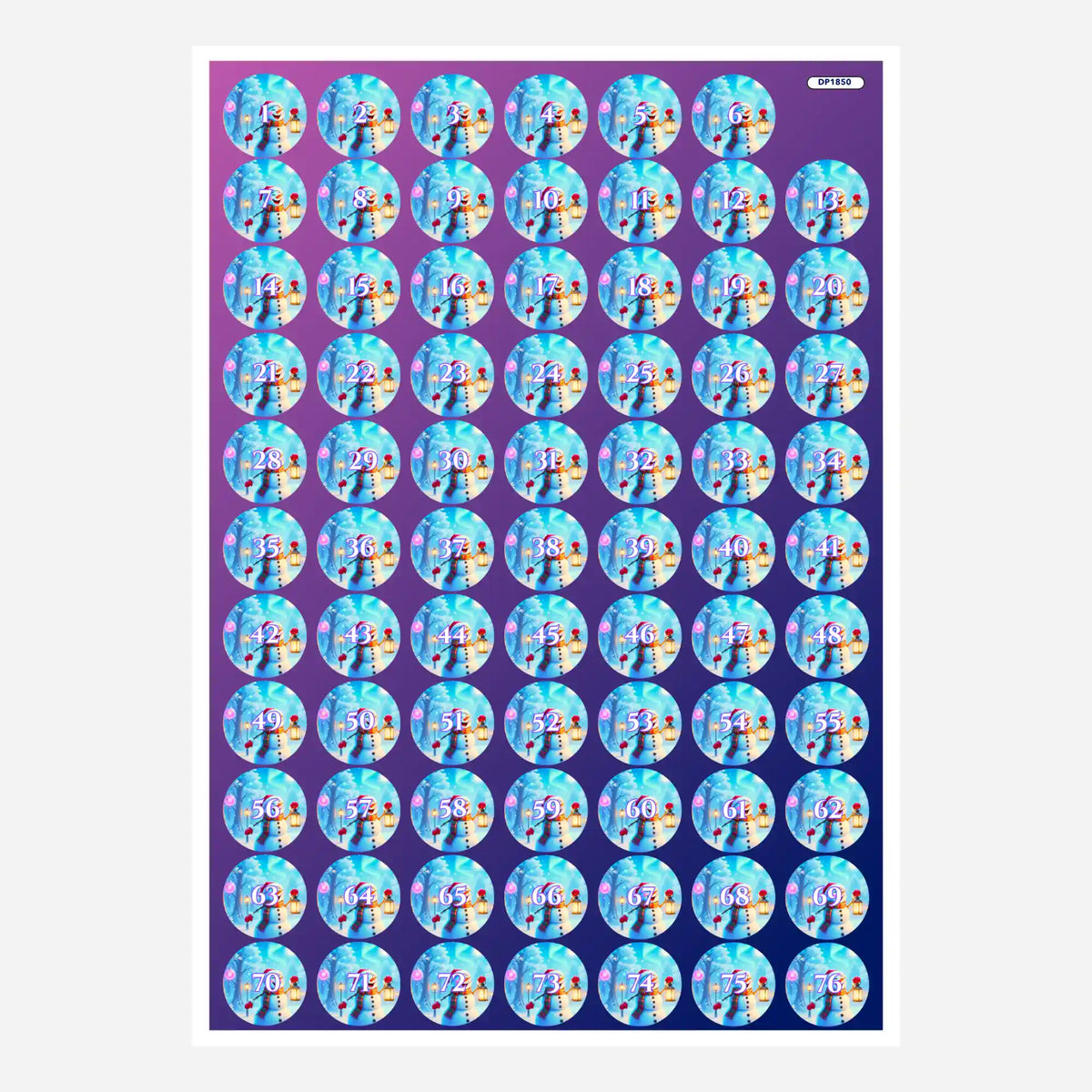 Small Jar Stickers - Magic of the Winter Night