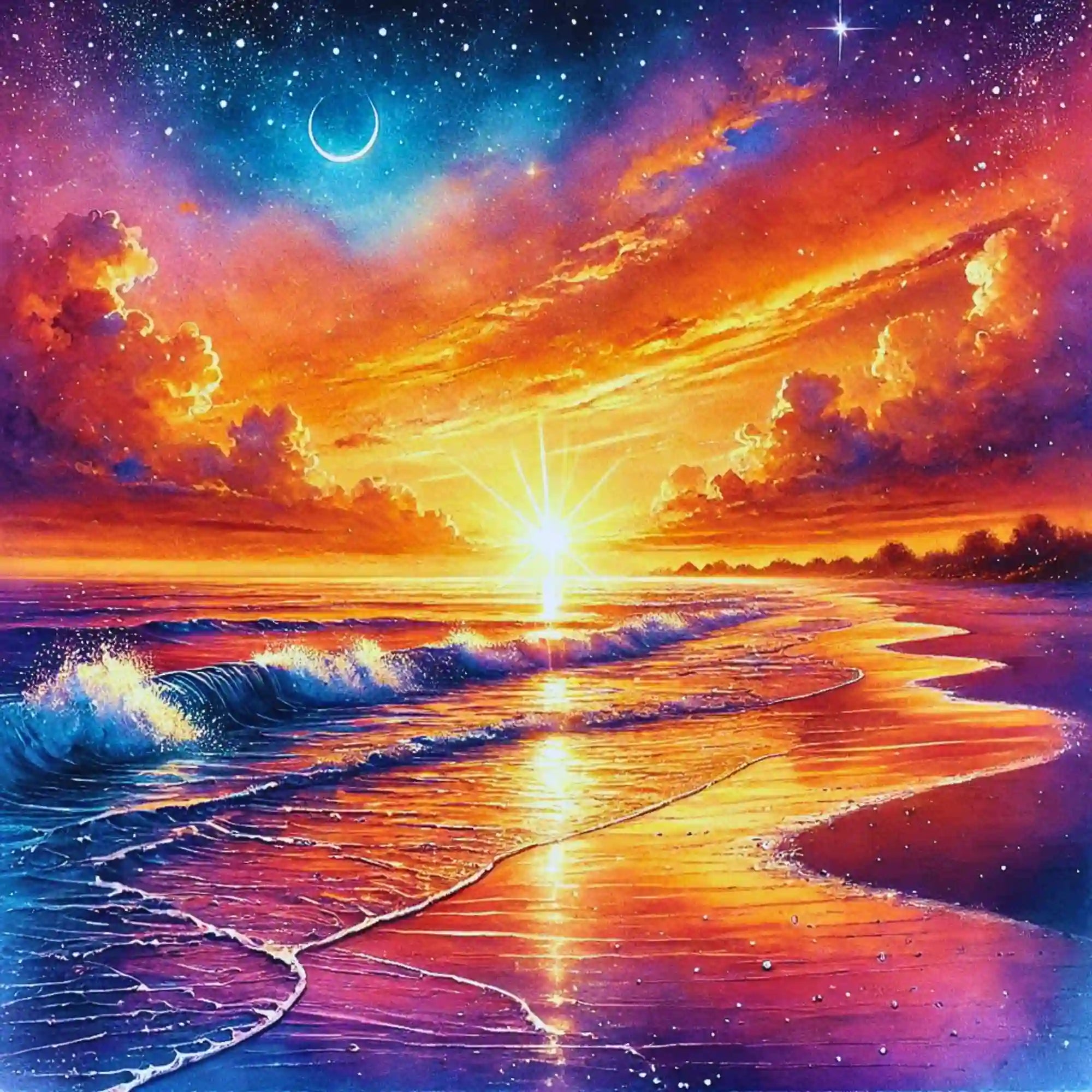 Diamond Painting – Between Sun and Stars "Limited Edition"