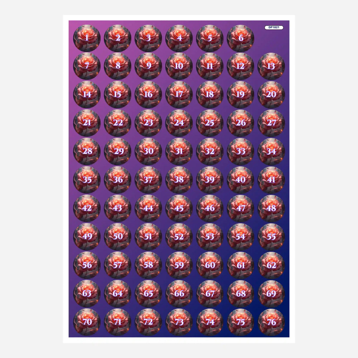 Small Jar Stickers - Heart Flame