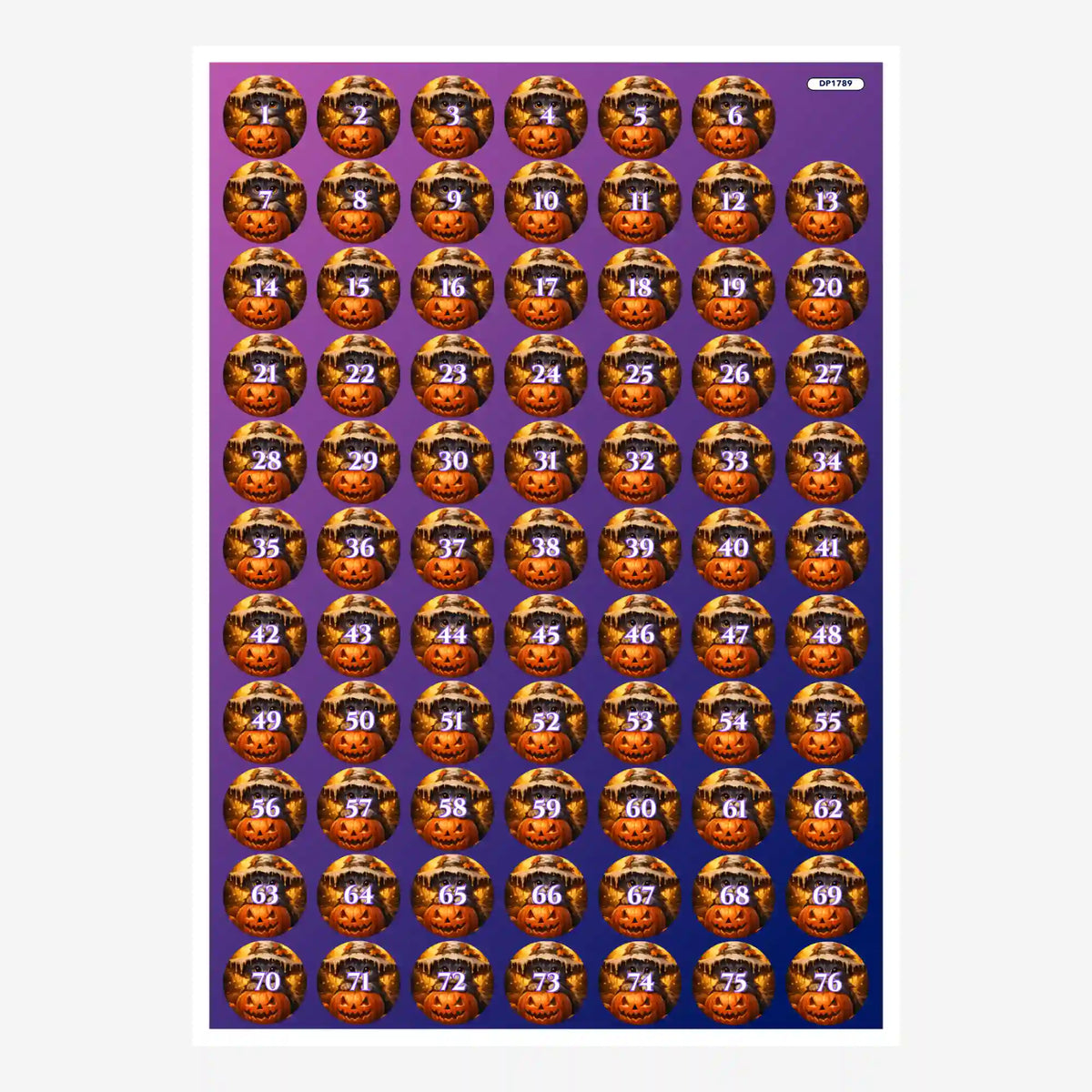 Small Jar Stickers - The Little Pumpkin Witch