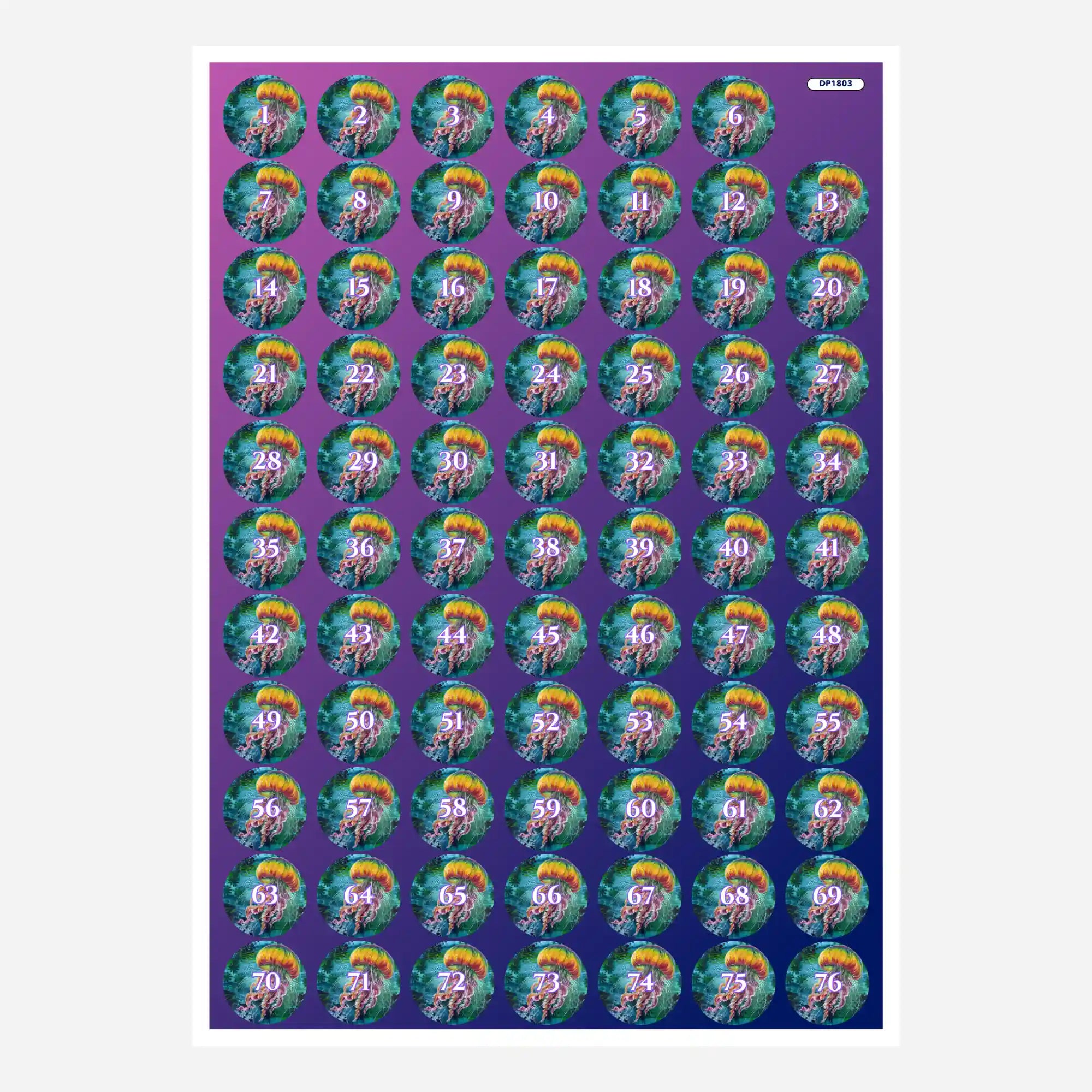 Small Jar Stickers - Medusa Solaris