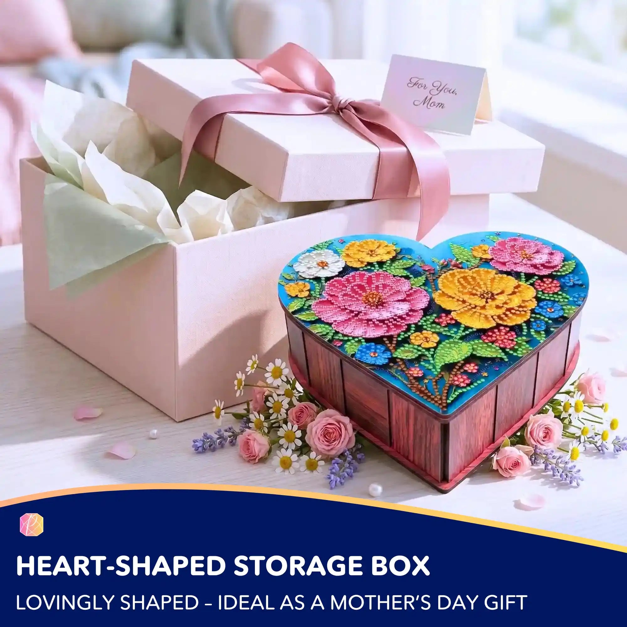 Diamond Painting Storage Box Flowers – Mother’s Day