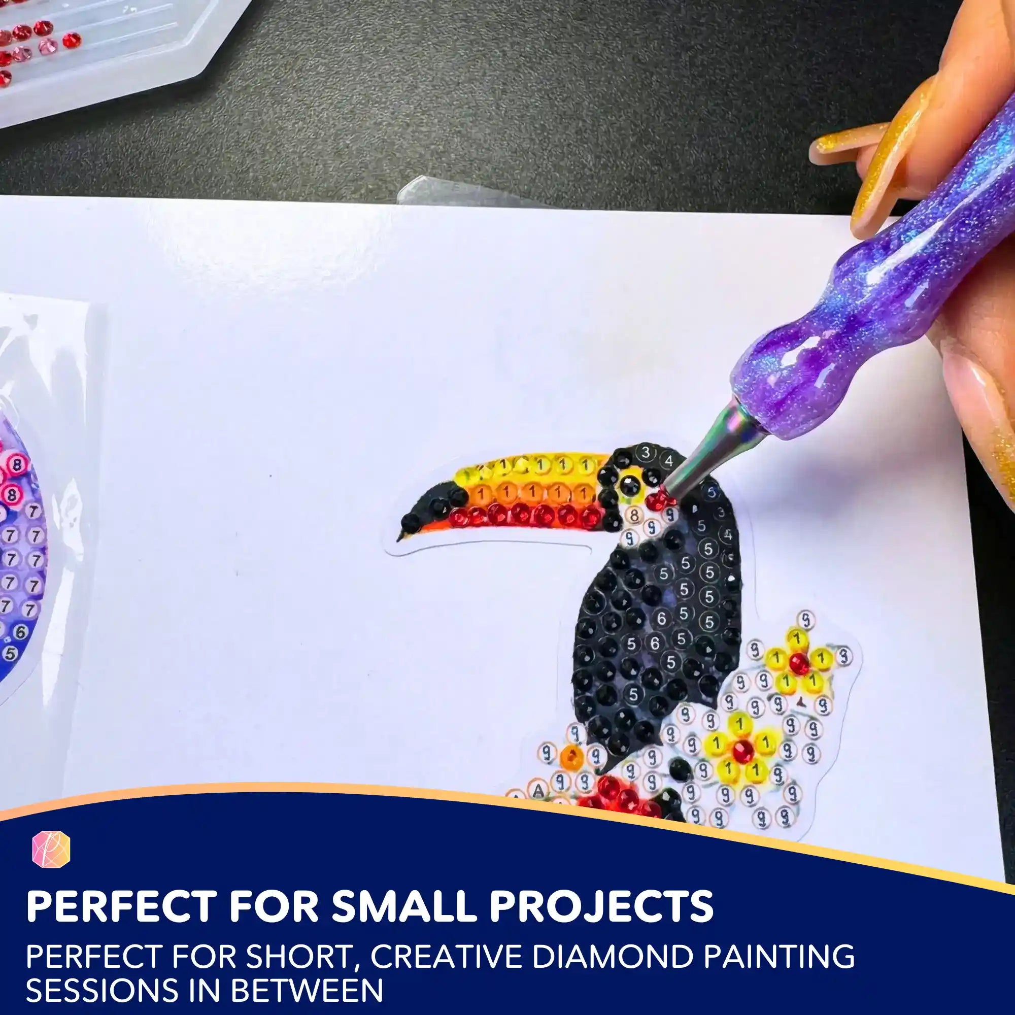 Diamond Painting Sticker – Colorful Birds