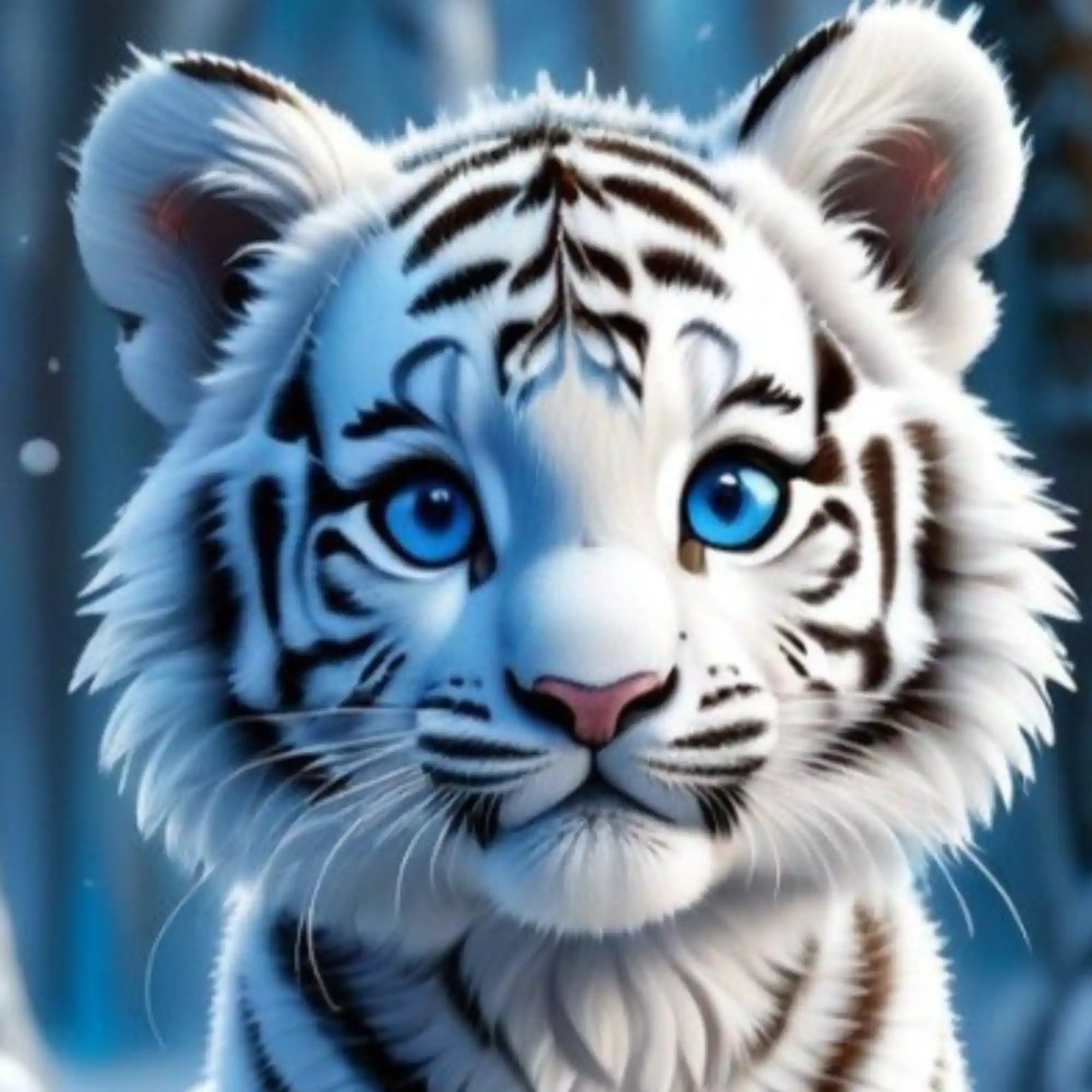 Diamond Painting Mini – Snow Tiger Cub