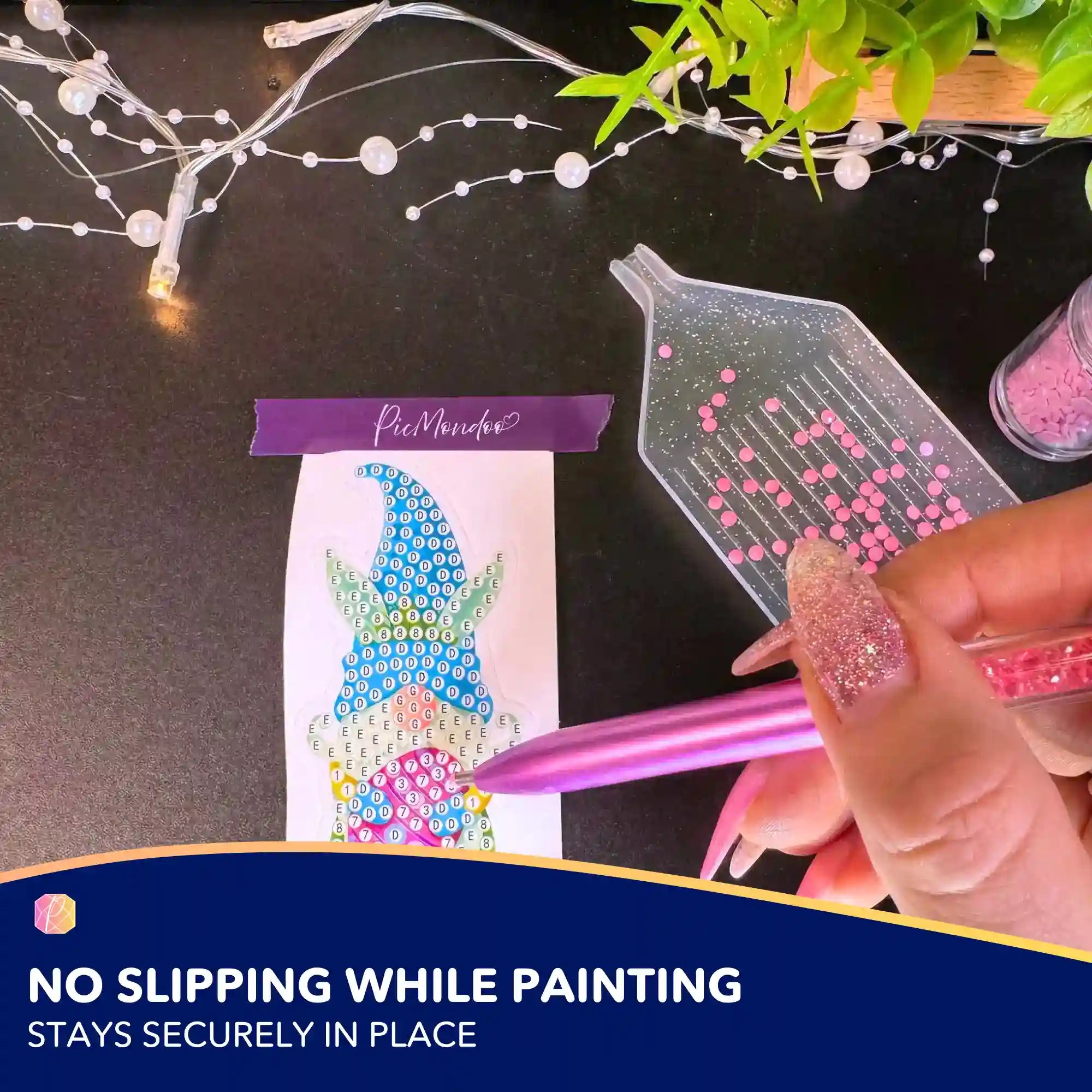 Diamond Painting Adhesive Tape - Purple Picmondoo Logo