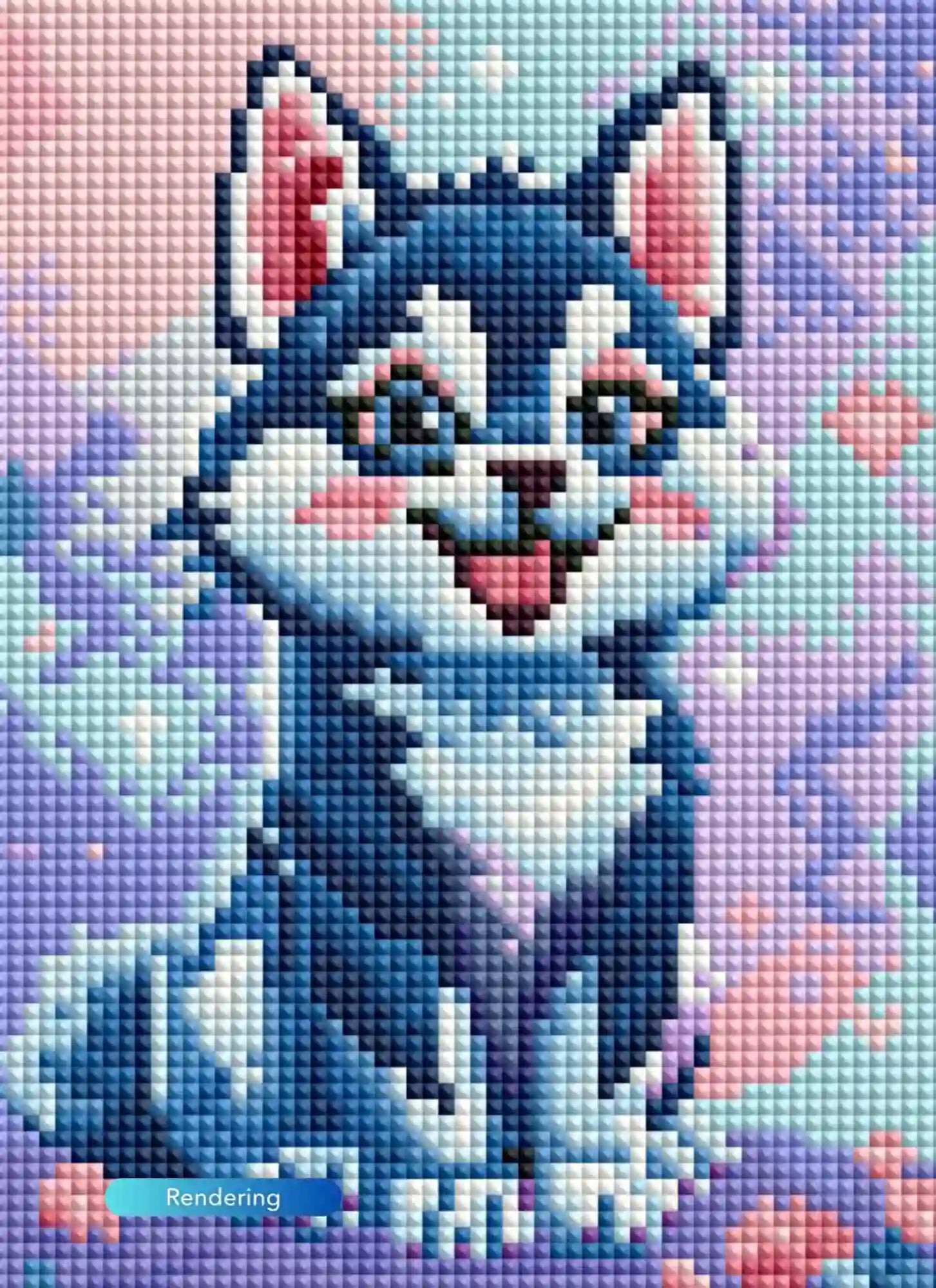 Diamond Painting Mini - Husky Happy