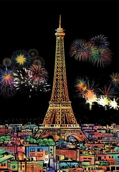 Scratch Painting – XL 4-Piece Set Cities II