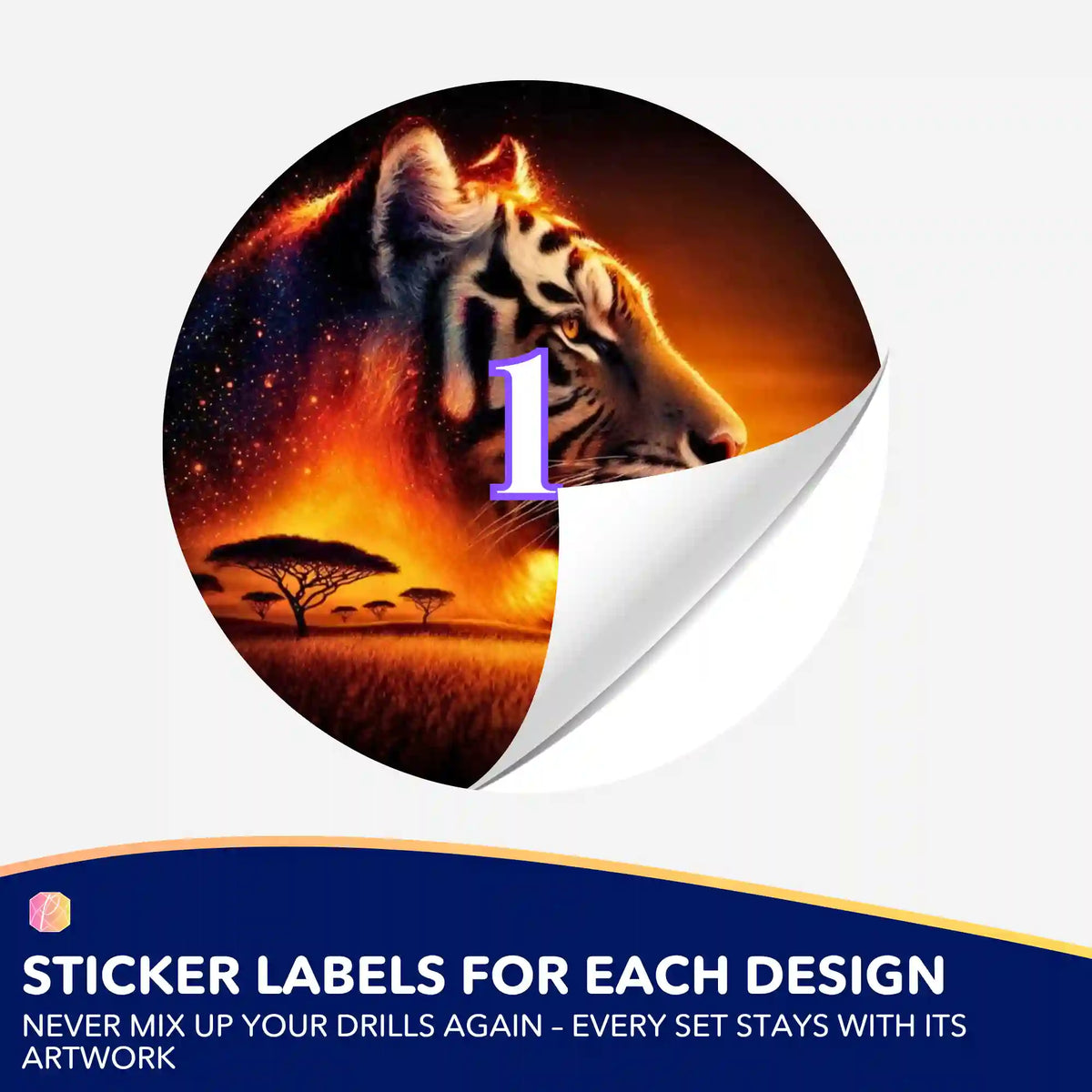 Small Jar Stickers - Heart of Fire