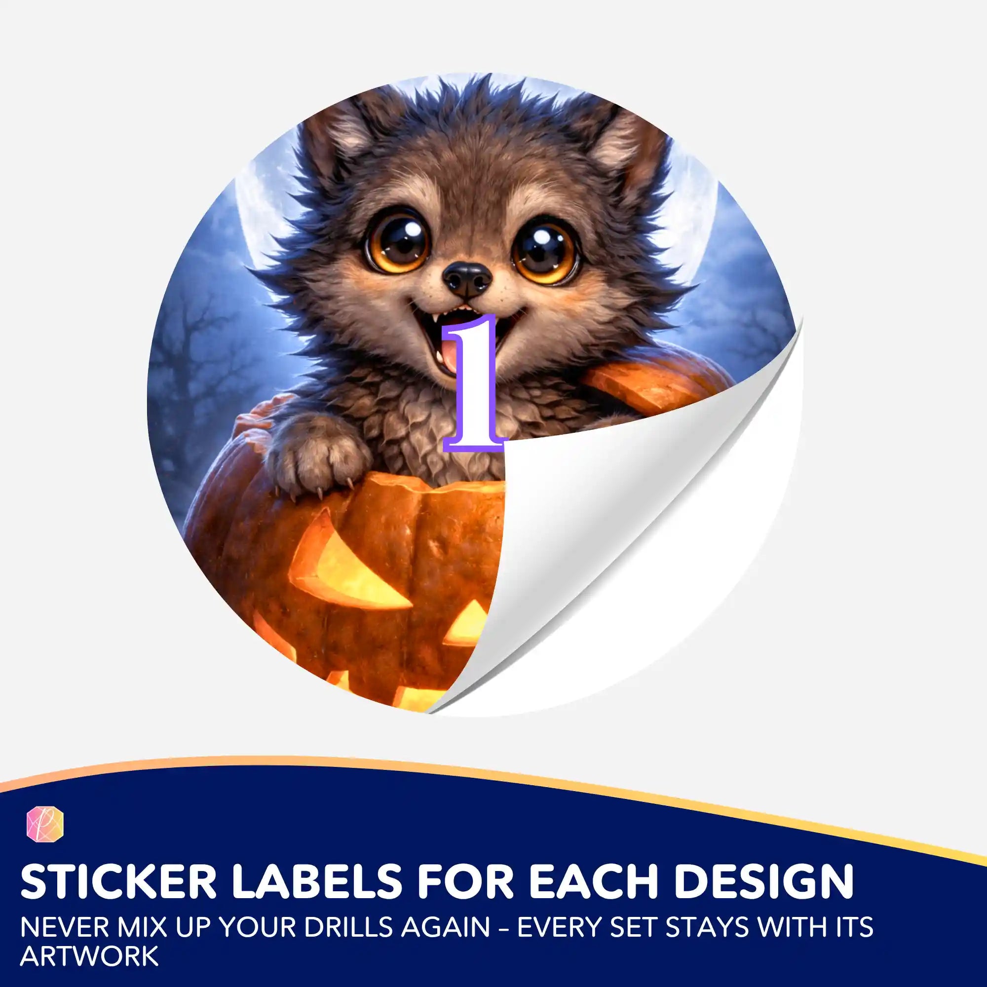 Small Jar Stickers - The Youngest of the Moon Wolves