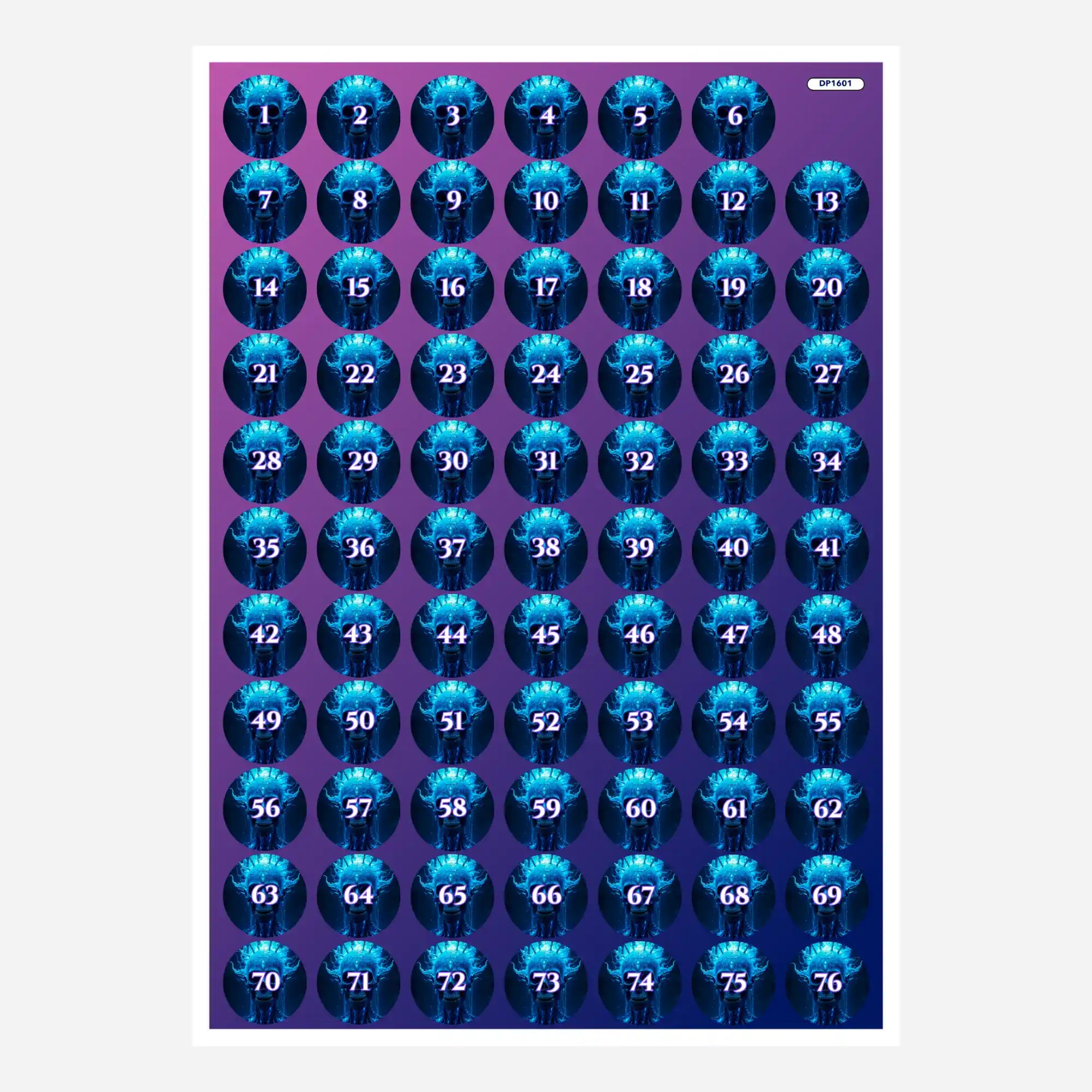 Small Jar Stickers - Skull