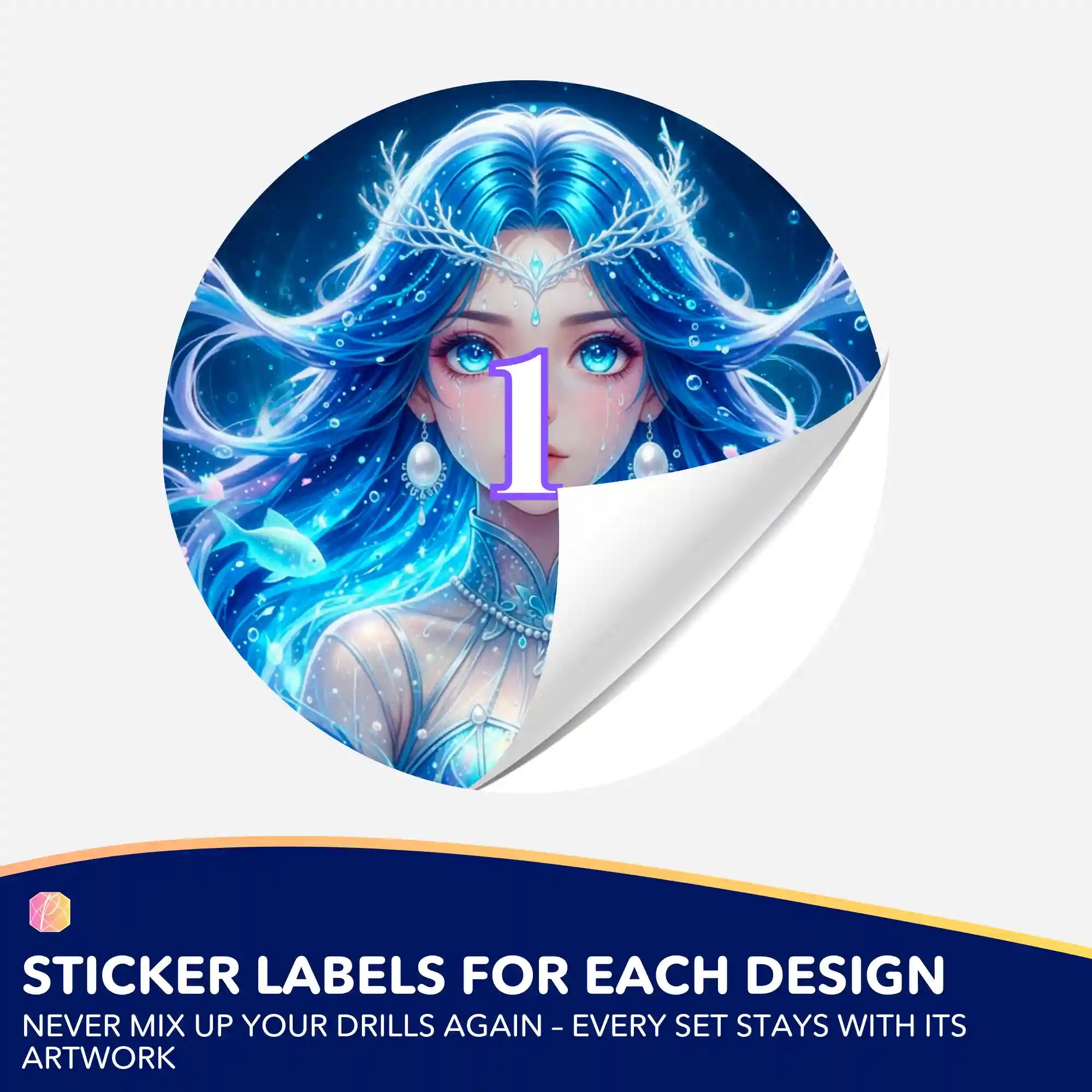 Small Jar Stickers - Nerelya – Guardian of the Deep