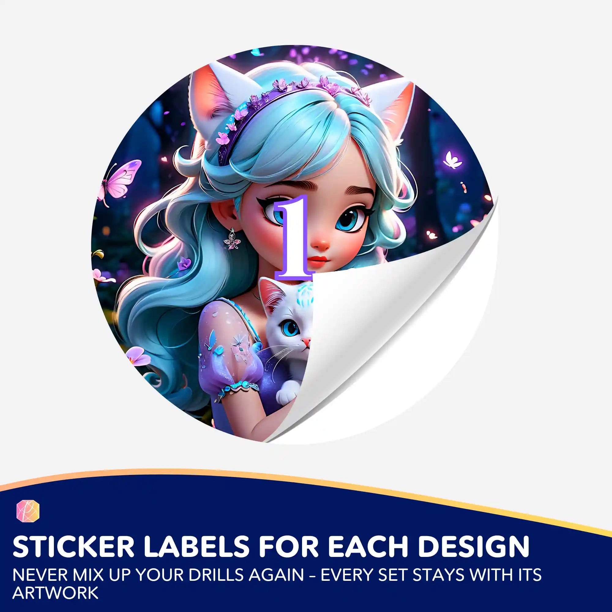 Small Jar Stickers - Kim Kitty Girl