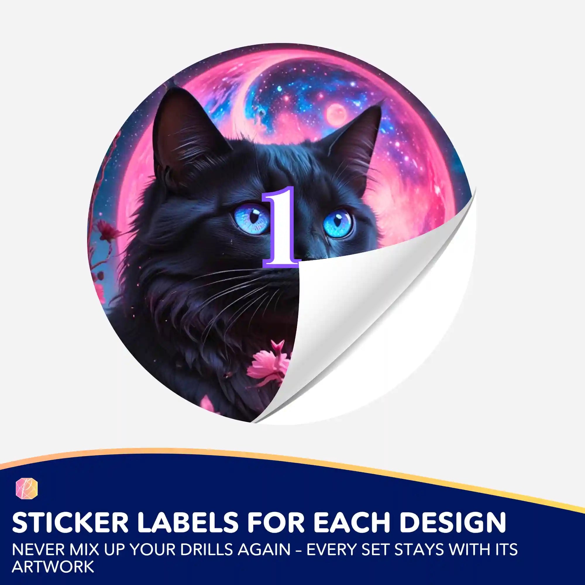 Small Jar Stickers - Night of Velvet