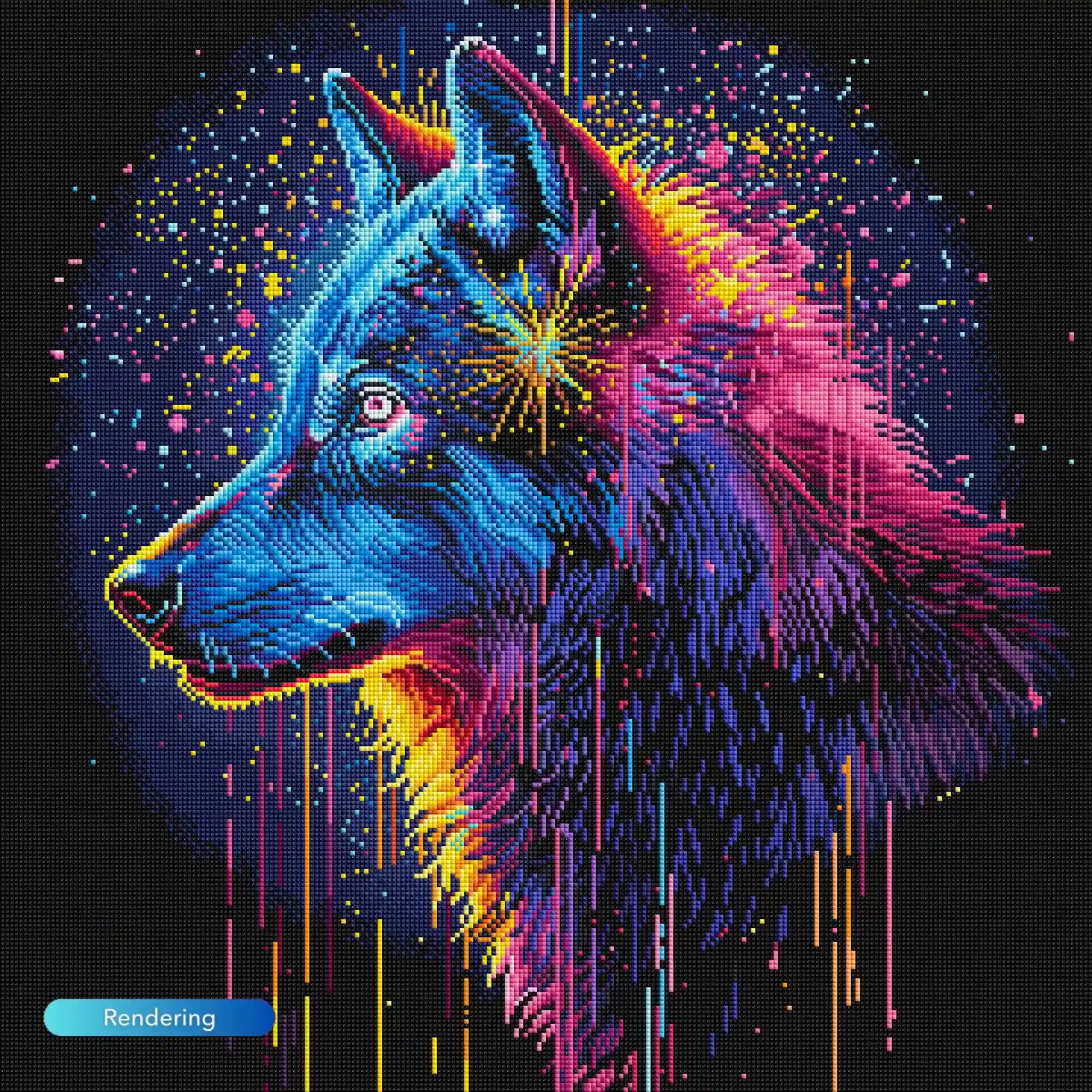 Diamond Painting - Power Animal Wolf: Clarity & Instinct
