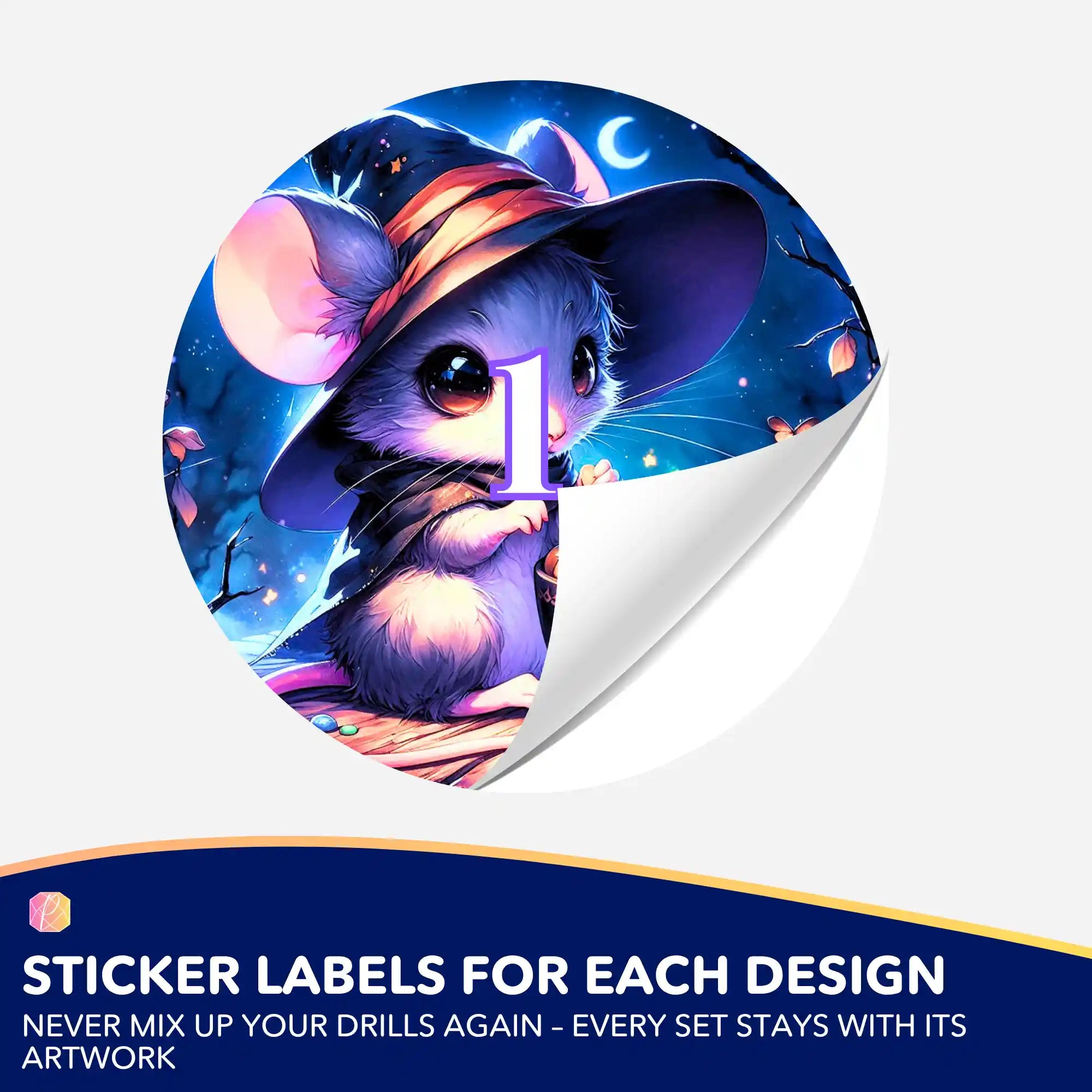 Small Jar Stickers - Moon Fluff