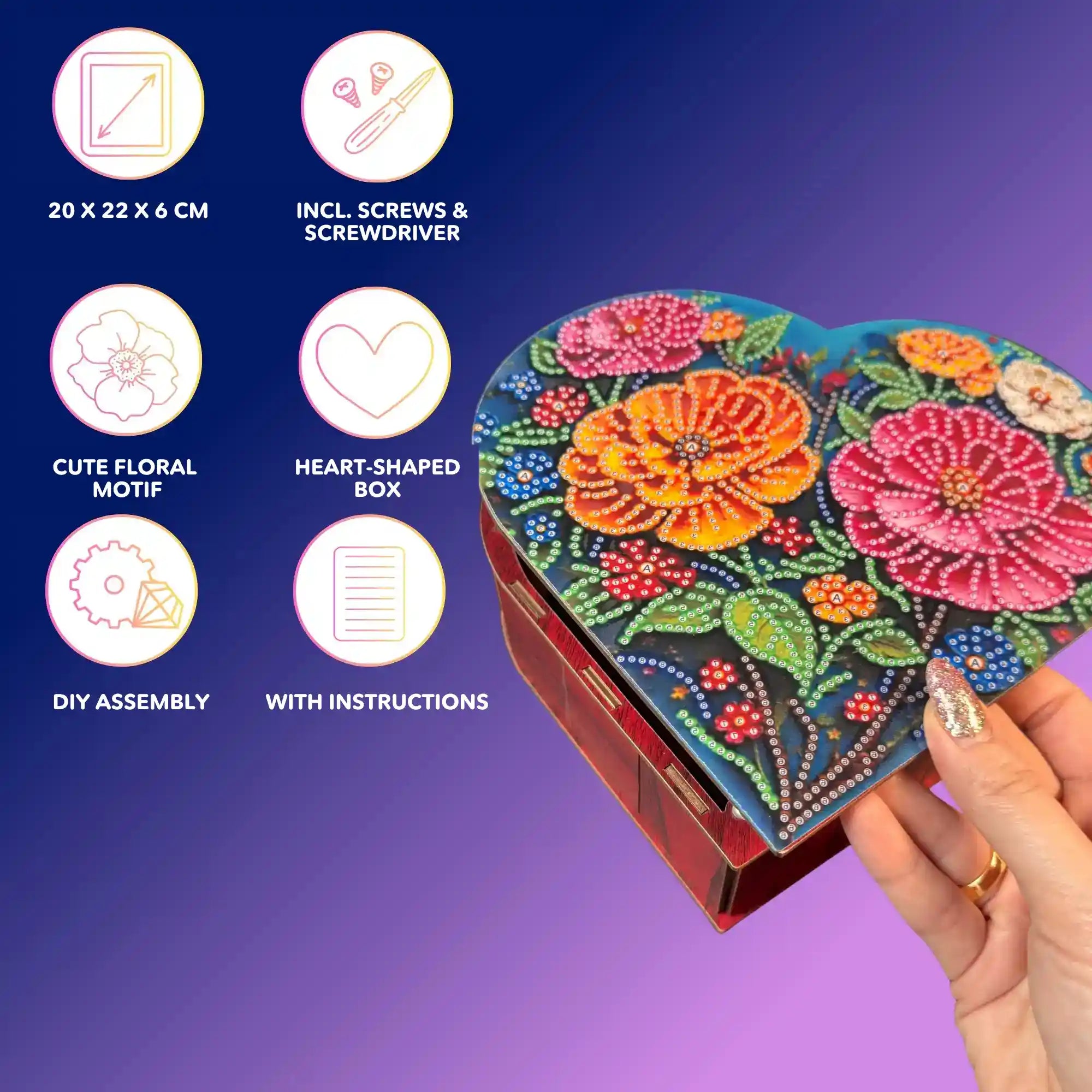 Diamond Painting Storage Box Flowers – Mother’s Day