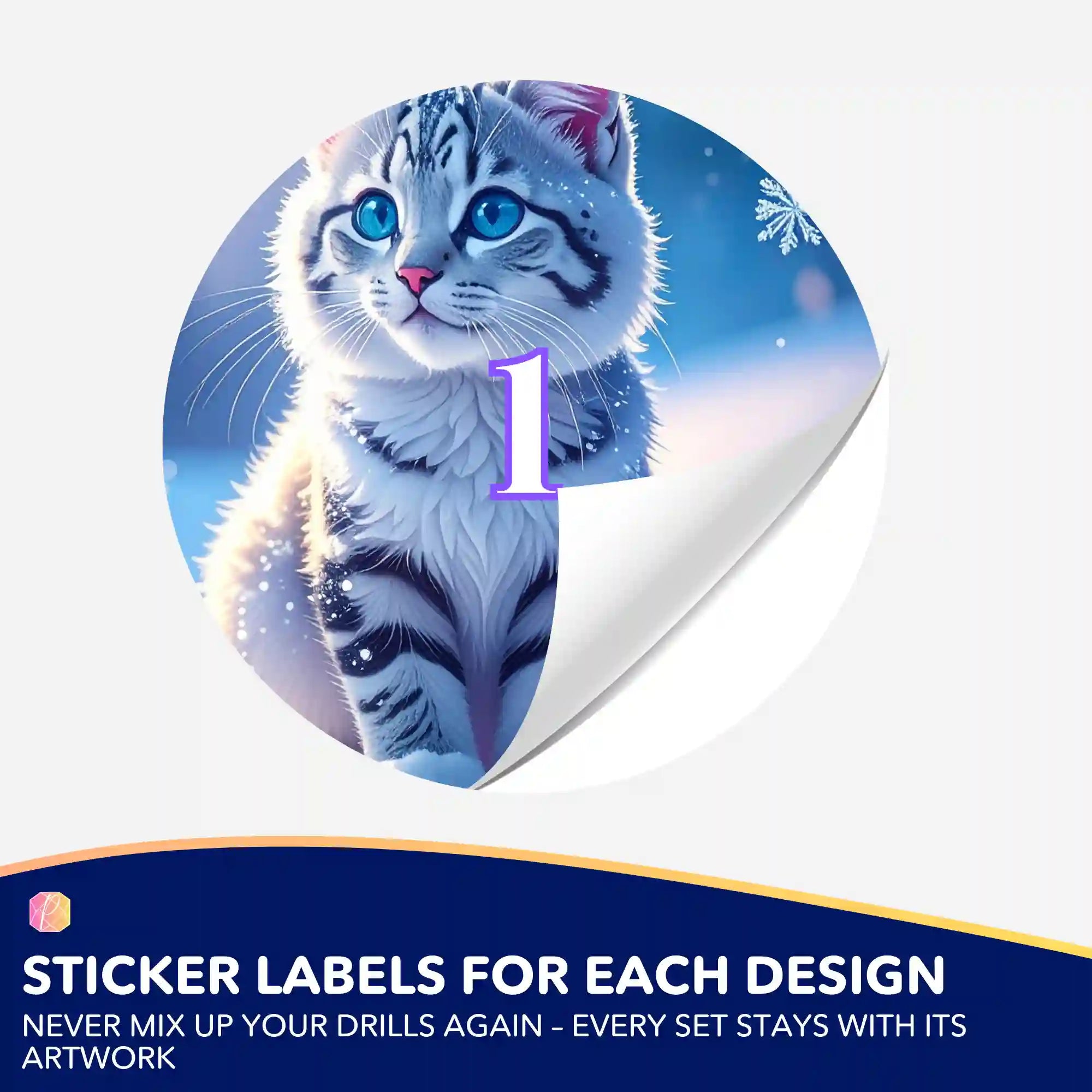 Small Jar Stickers - Snow Spirit