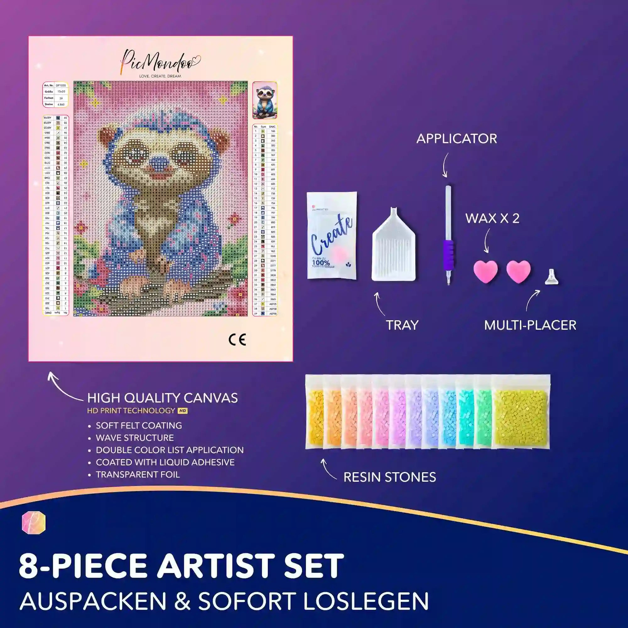 Diamond Painting Mini - Little Lazybones