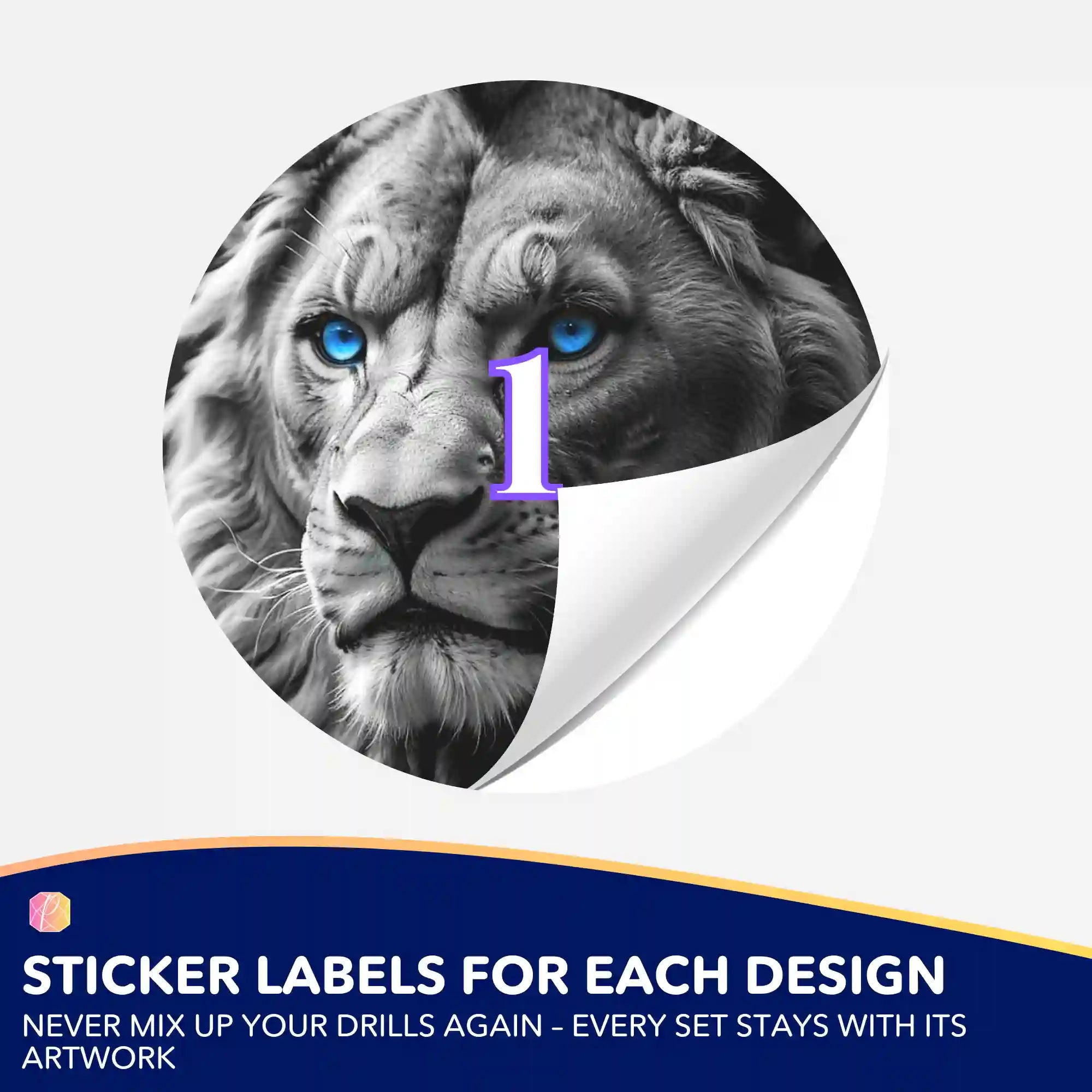 Small Jar Stickers - Leo the Lion