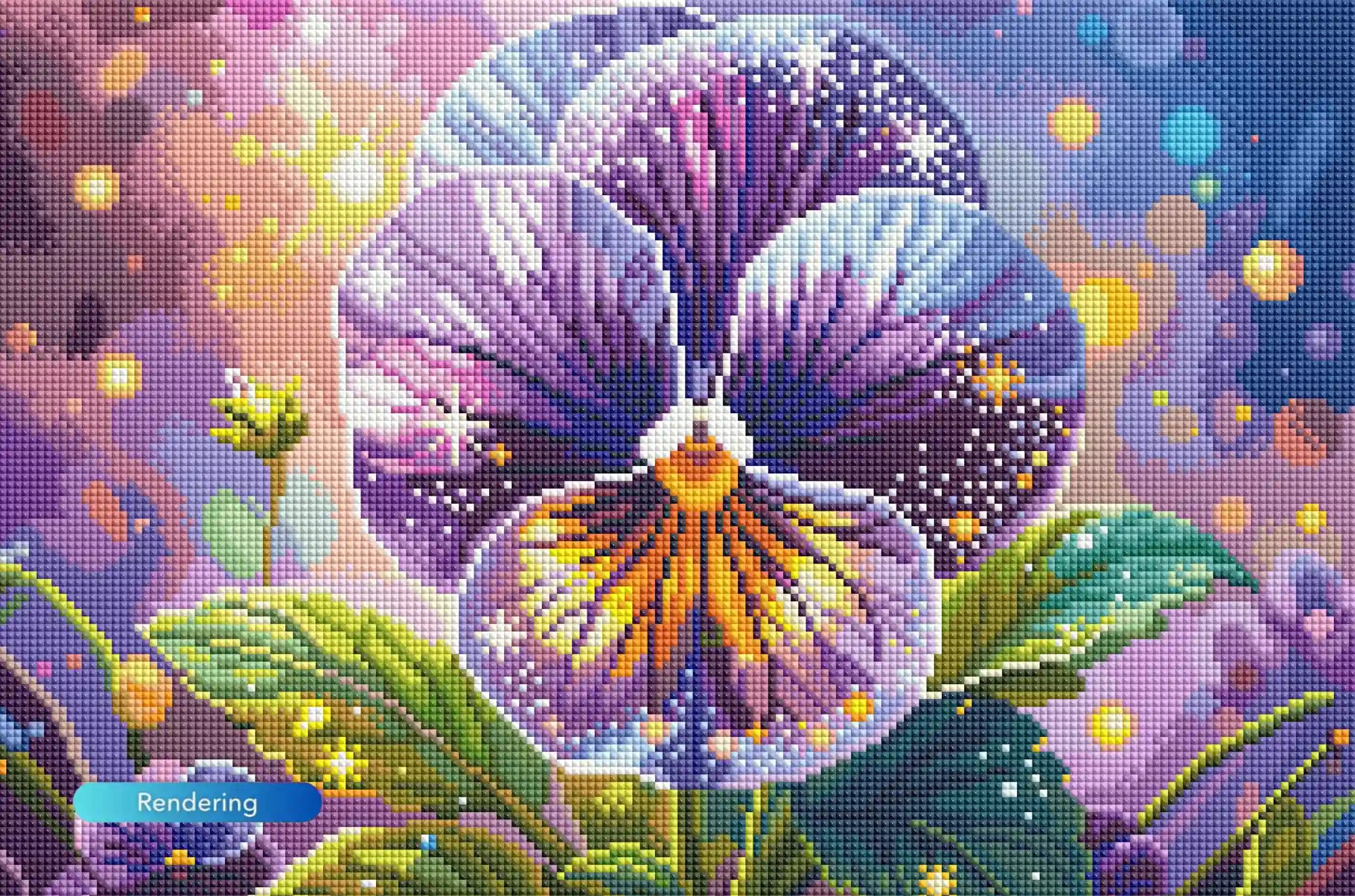 Diamond Painting – Star Violets