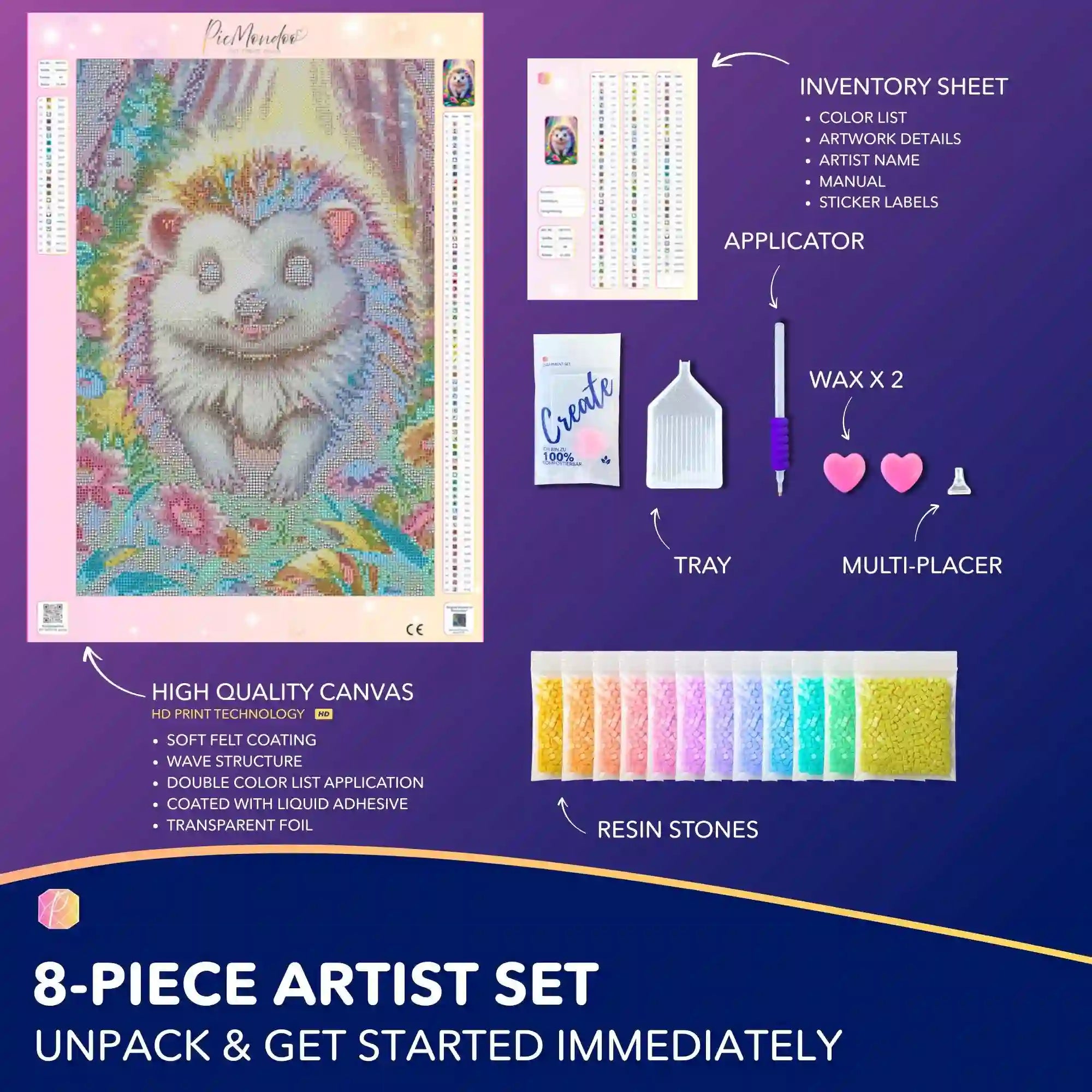 Diamond Painting – Stups the Hedgehog
