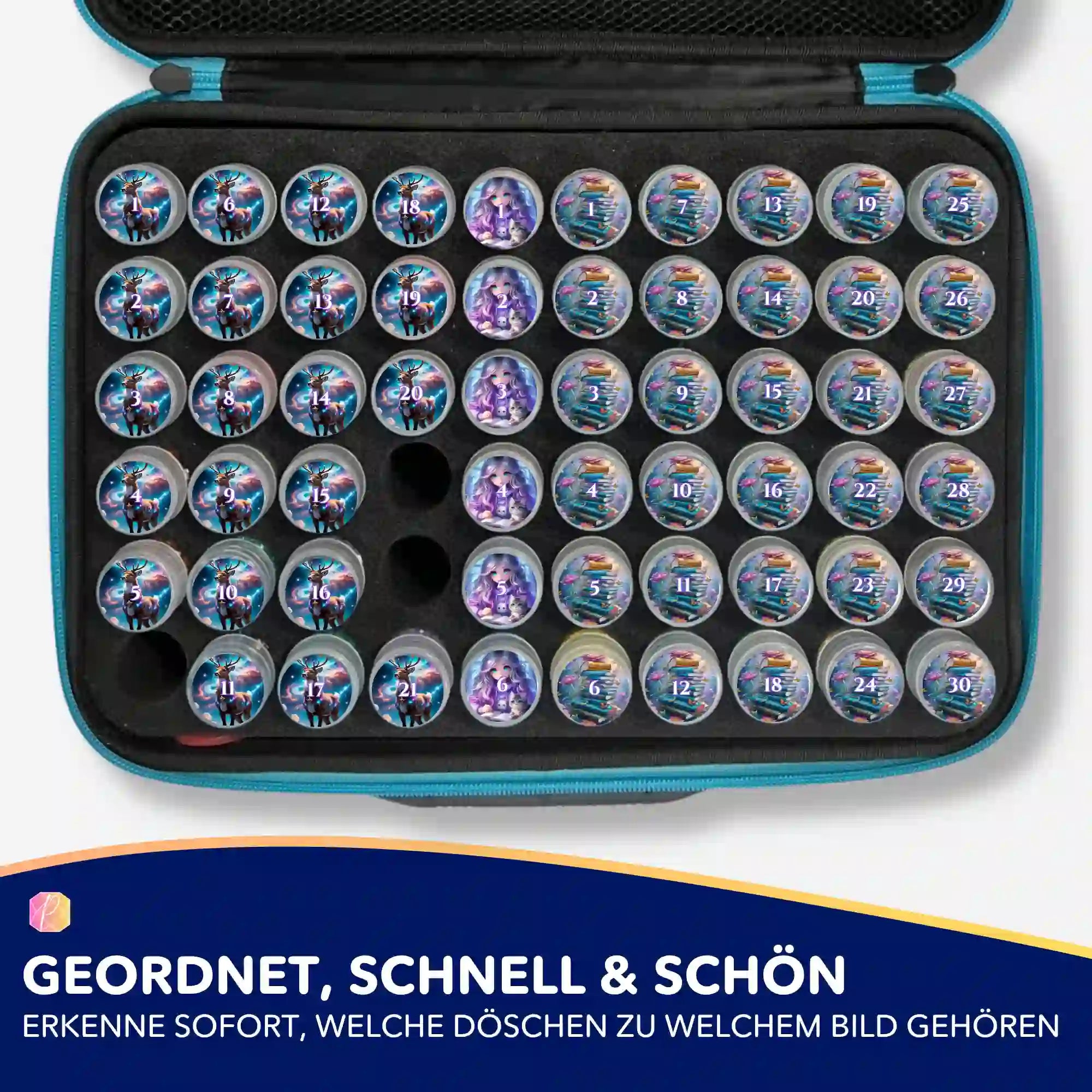 Small Jar Stickers - Little Fox in the Winter Forest