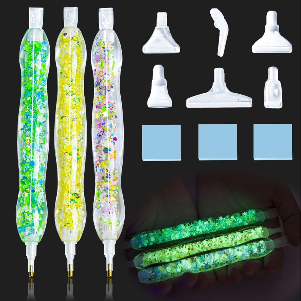 'Glow in the Dark' Pen Set (3-Pack)