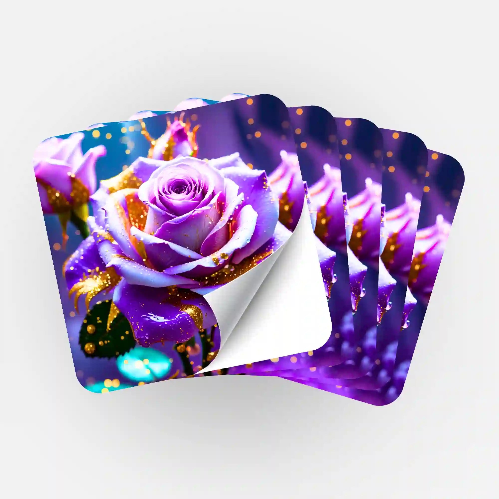 Wall Sticker 5-Pack - Amethyst Rose