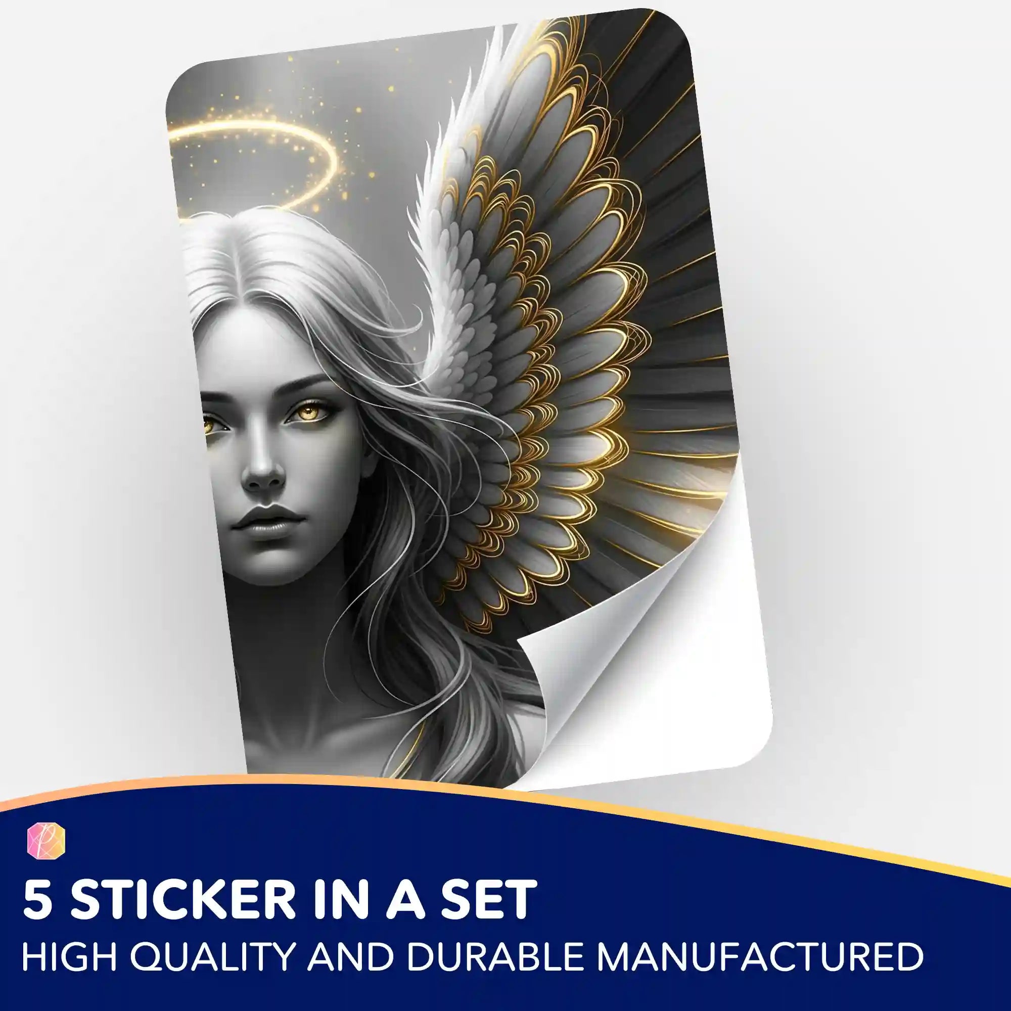 Wall Sticker 5-Pack - Golden Angel