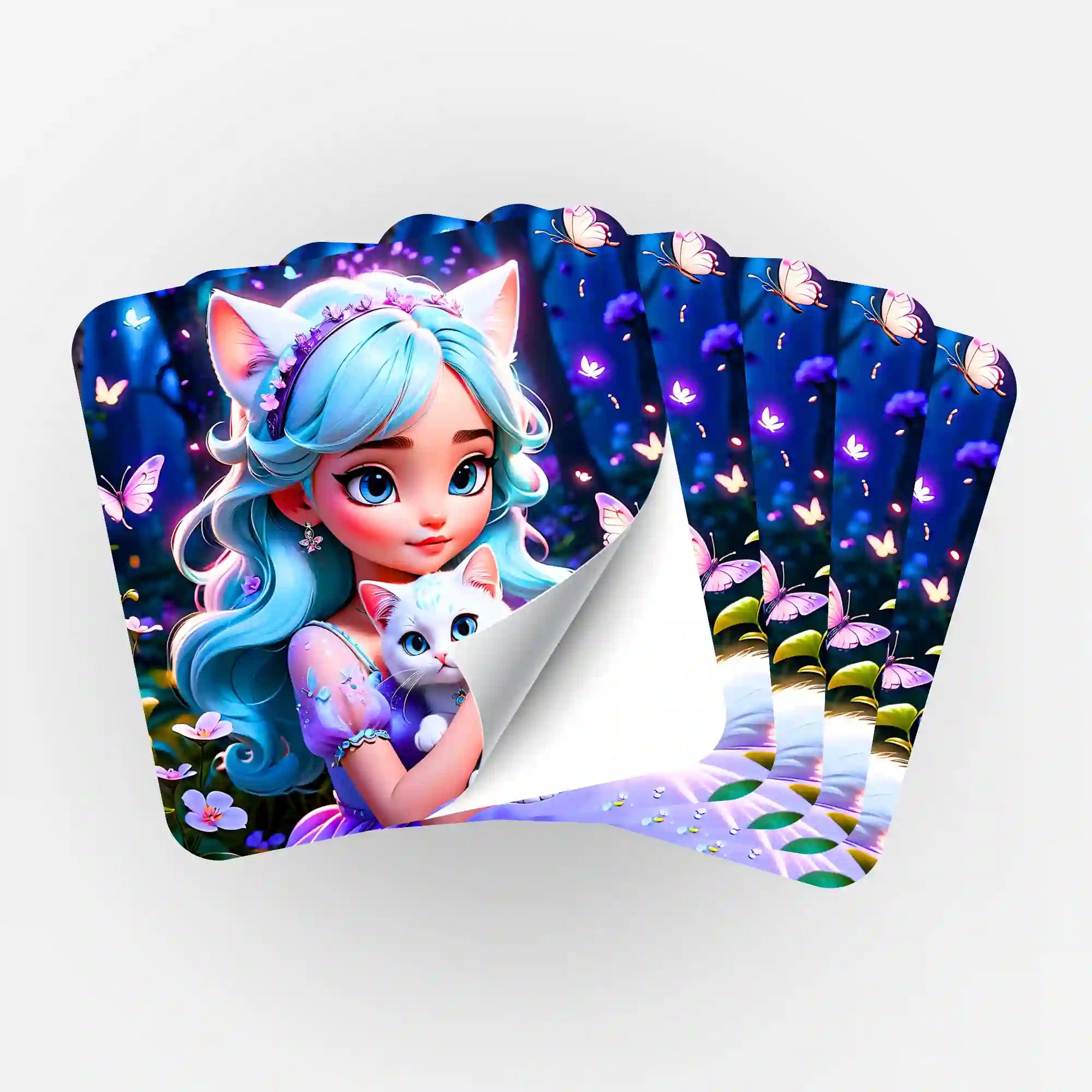 Wall Sticker 5-Pack - Kim Kitty Girl