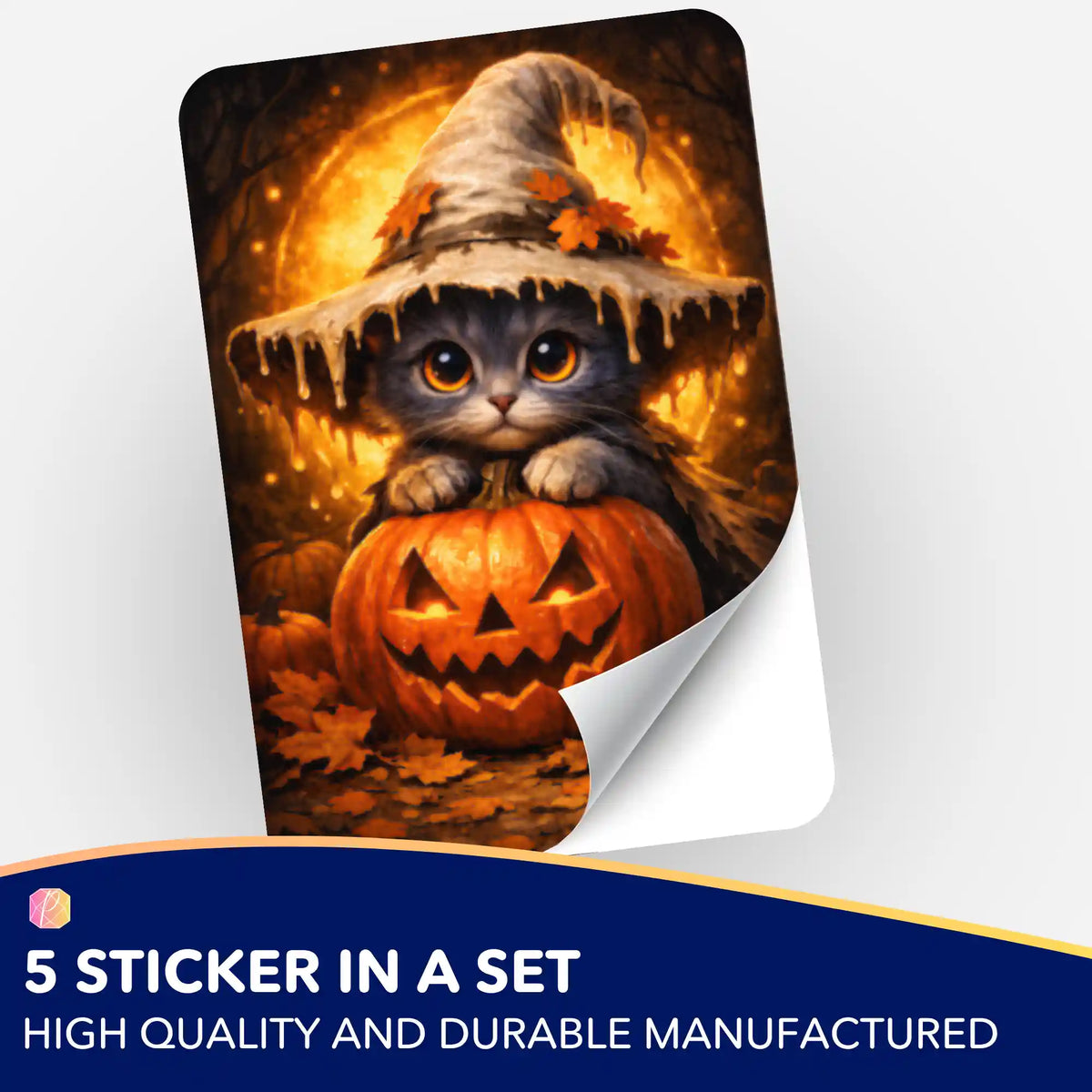 Wall Sticker 5-Pack - The Little Pumpkin Witch