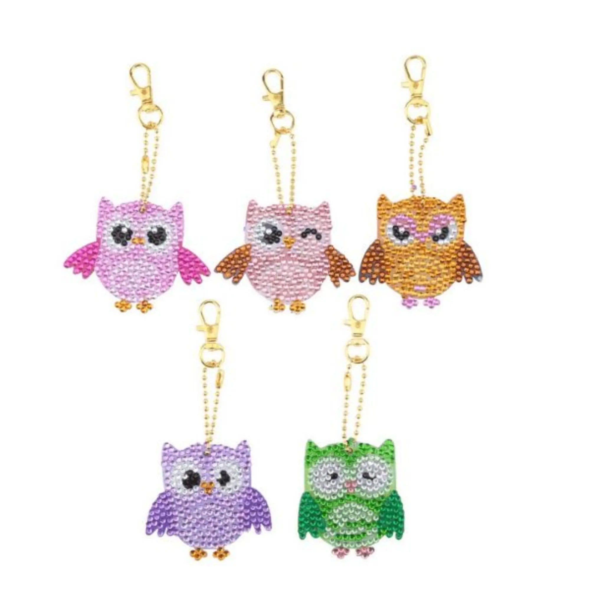 Diamond Painting Keychain - Owls