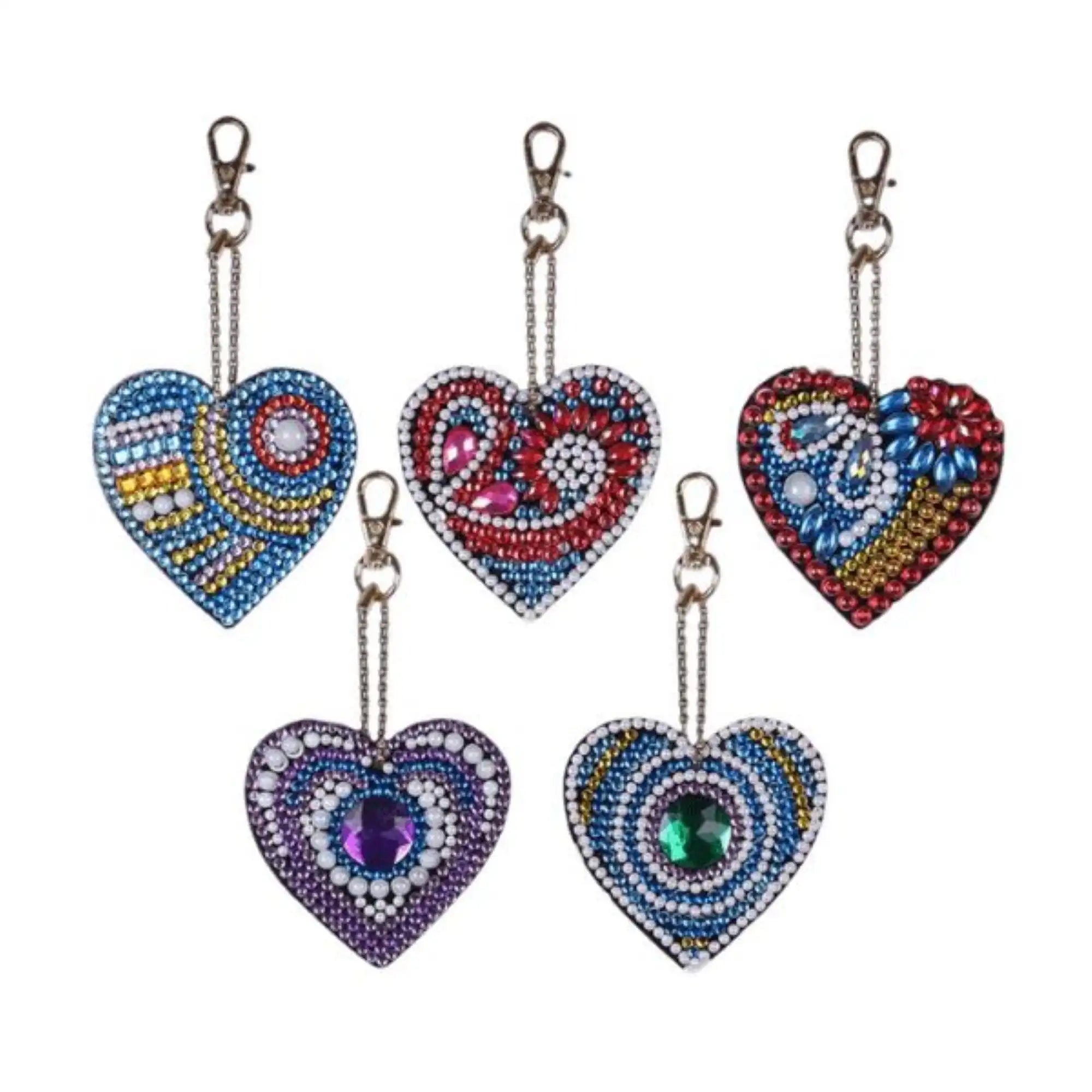 Diamond Painting Keychain – Hearts