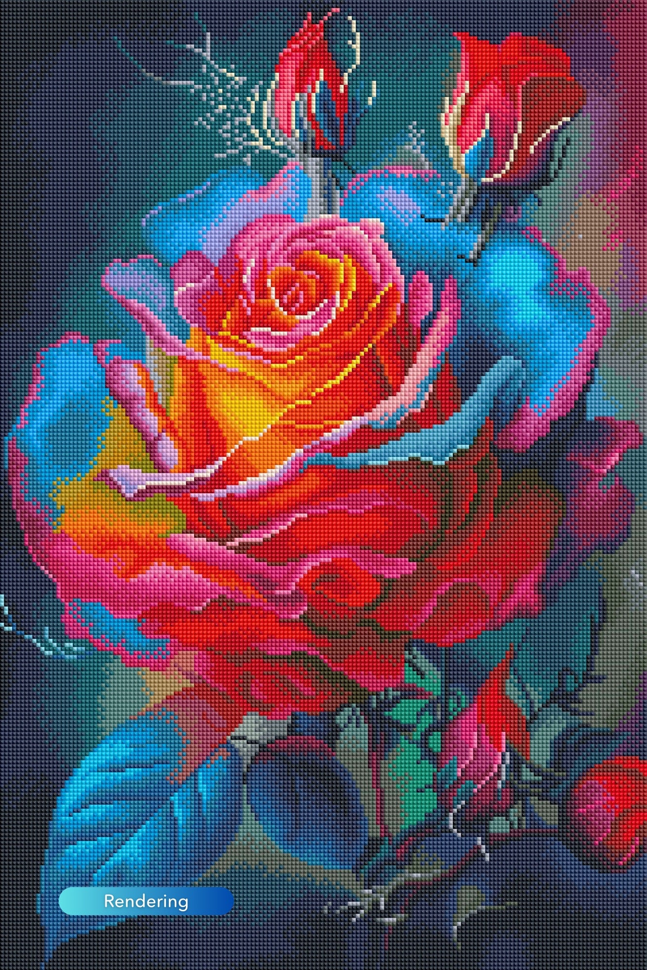 Diamond Painting - Delicate Rose Blossom