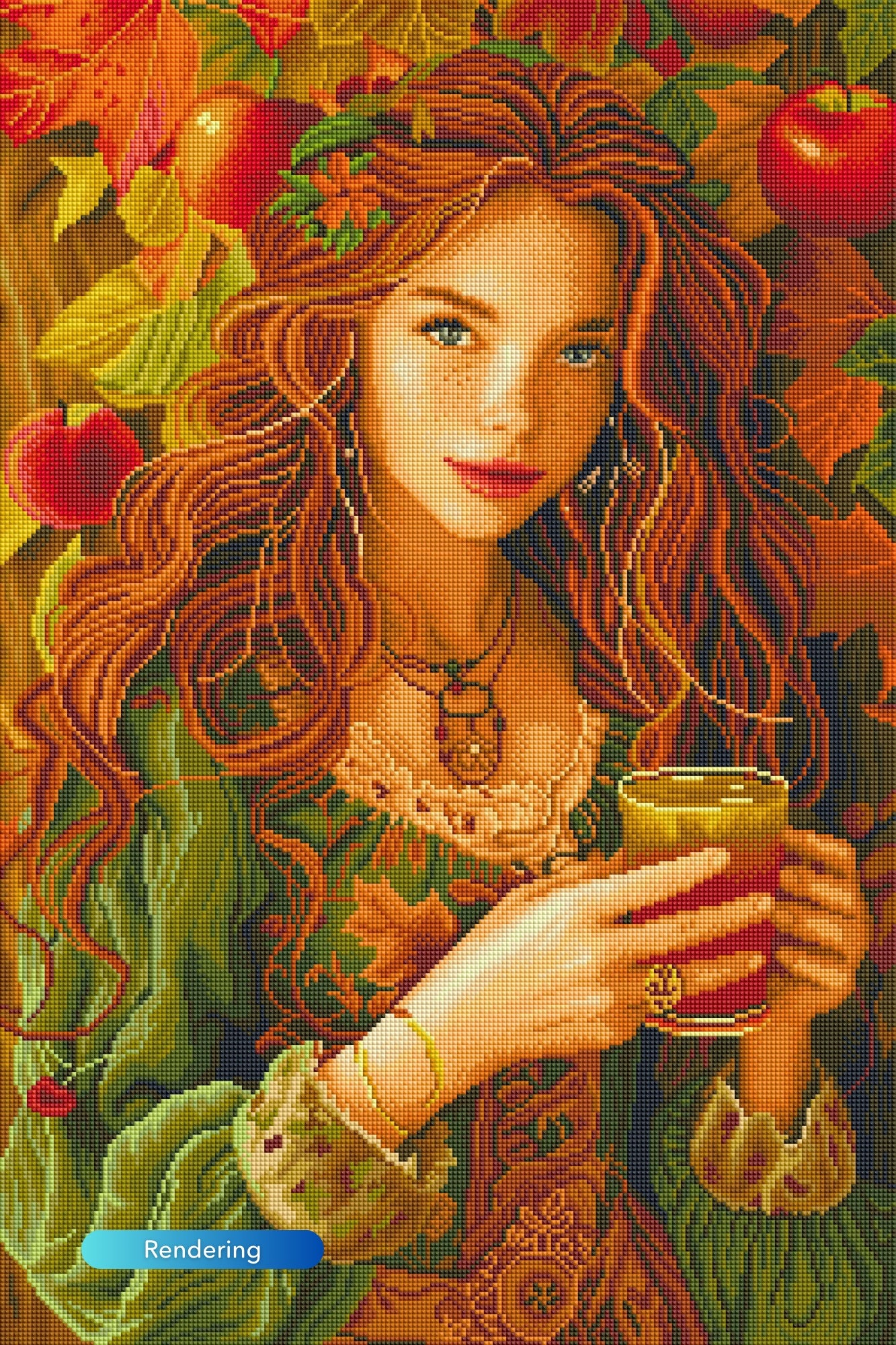 Diamond Painting Susen Pfifferling - Apple Girl Ruby