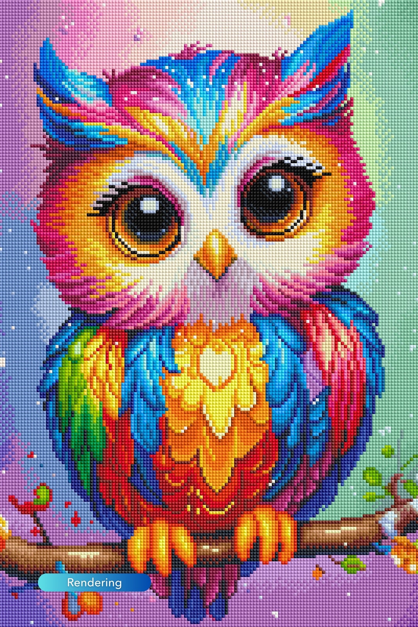 Diamond Painting Fairydust Special - Fridolin the Owl
