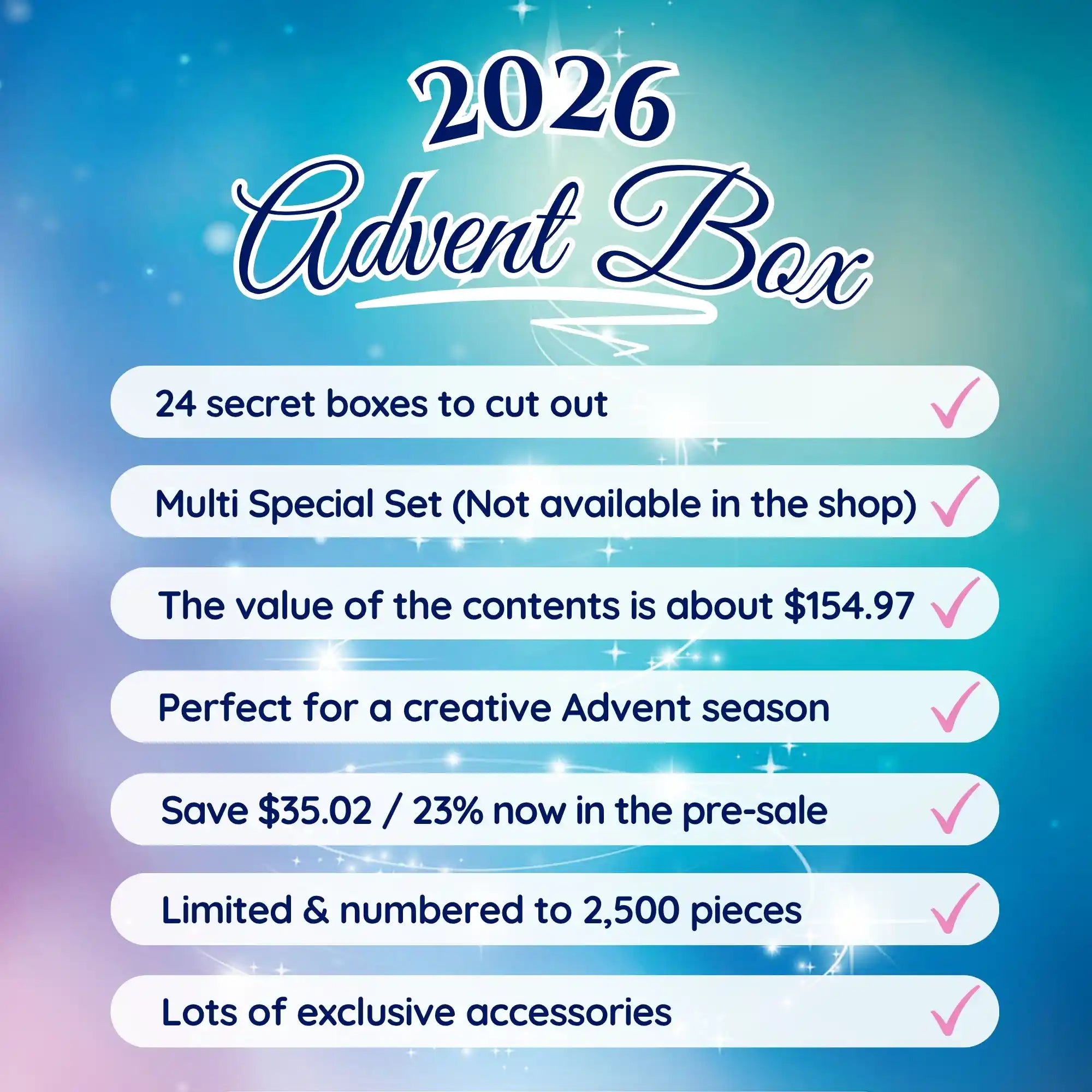 Diamond Painting Advent Calendar Design 2026 – Limited Edition (Pre-Sale)