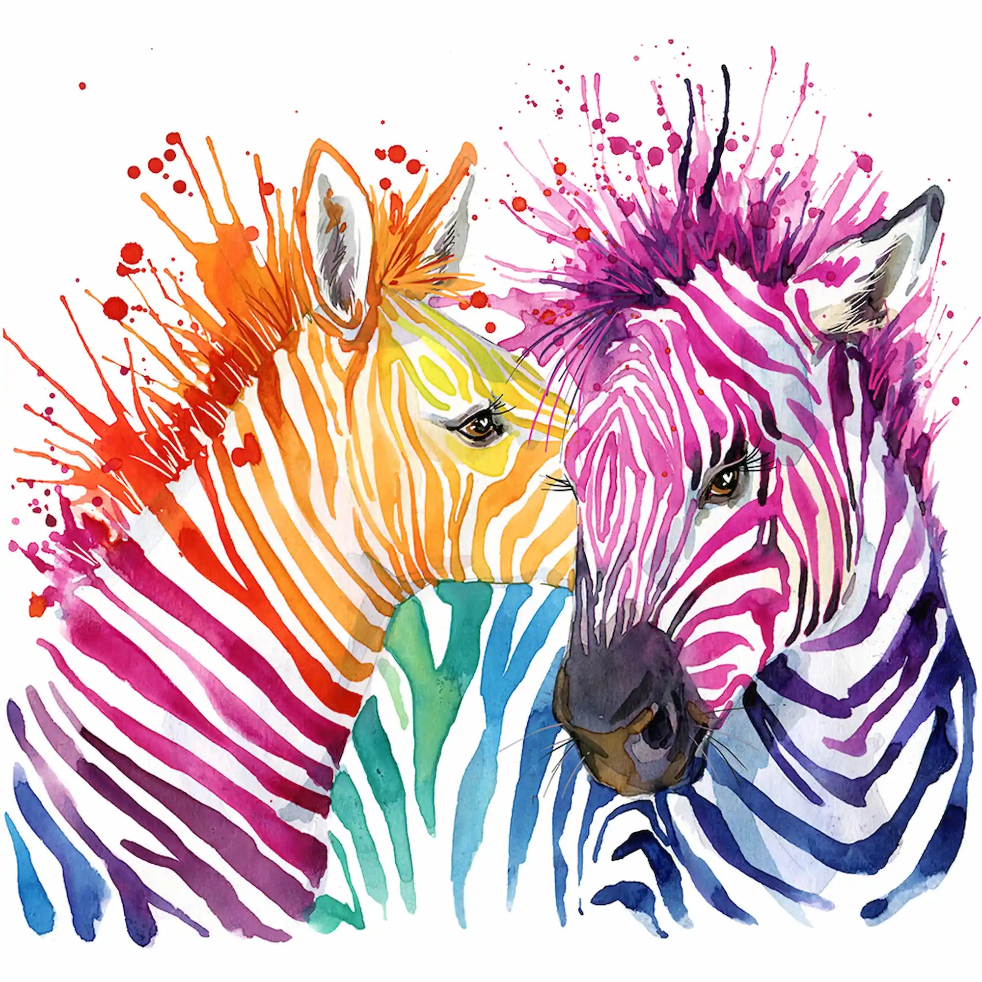 Diamond Painting – Colorful Zebras