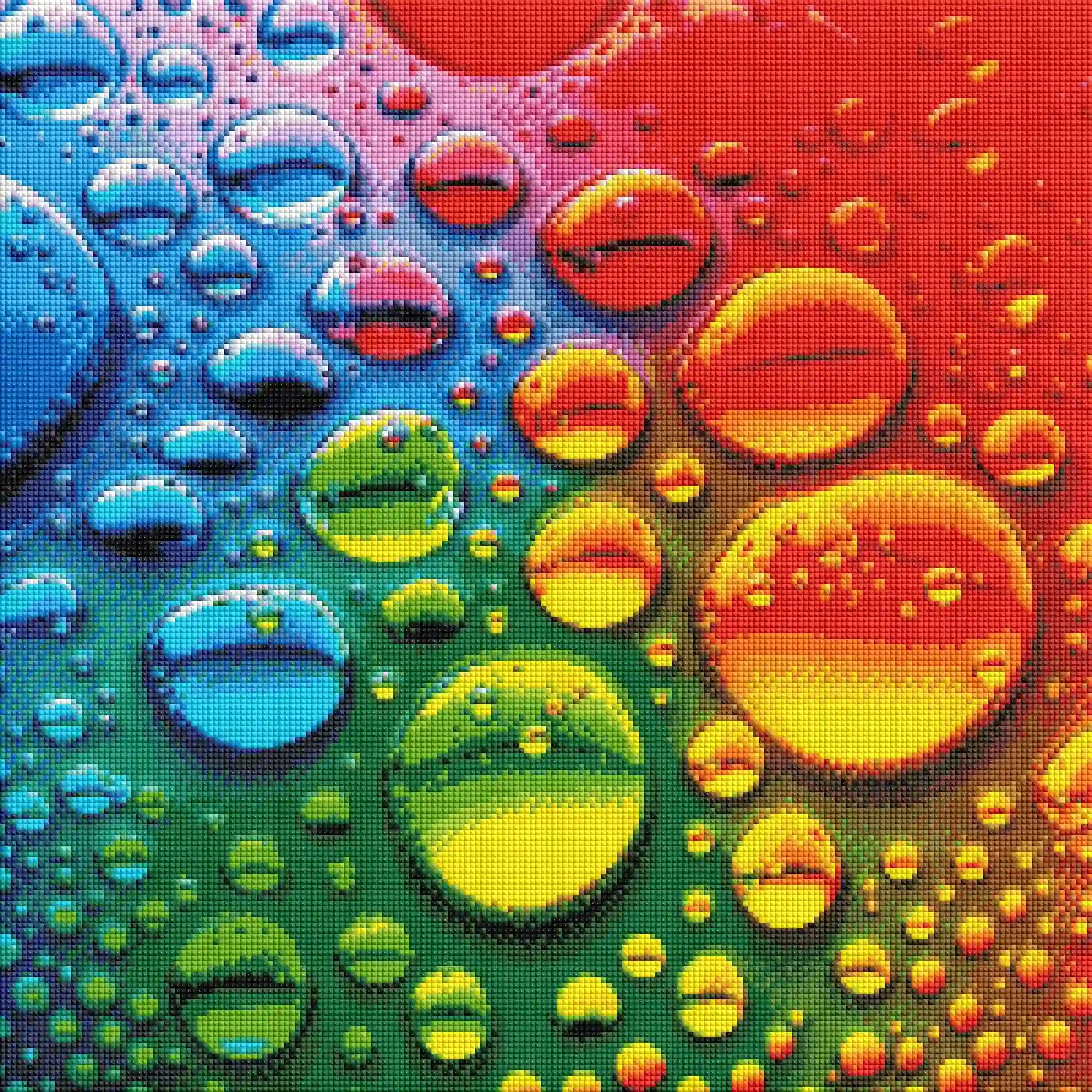 Diamond Painting AB Special – Colorful Raindrops