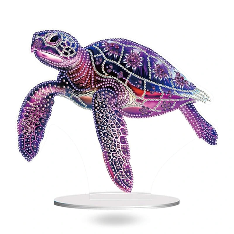 Diamond Painting Stand - Purple Turtle
